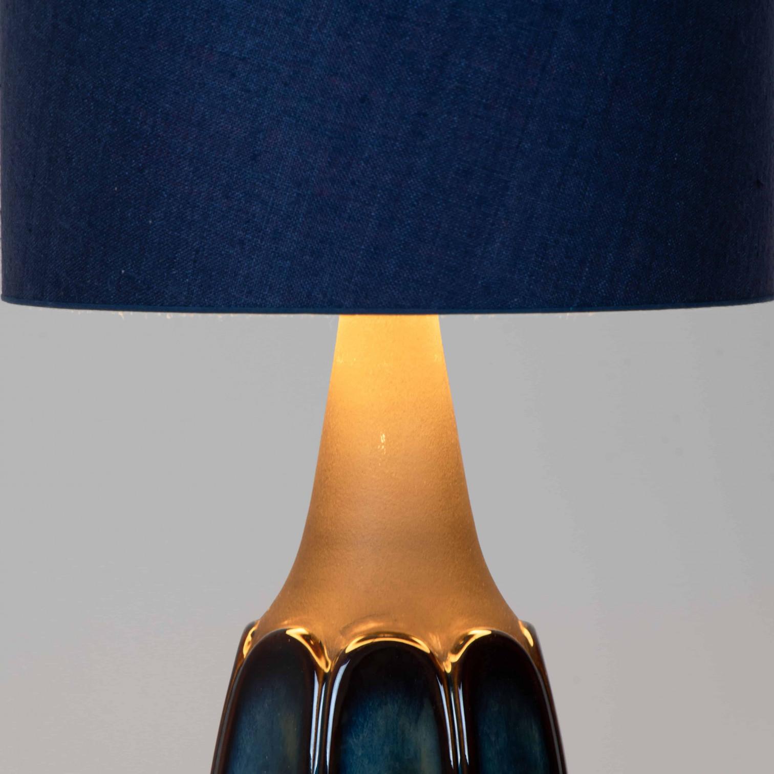 1 of 3 of Soholm Table Lamps with New Silk Custom Made Lampshades René Houben 19 For Sale 12