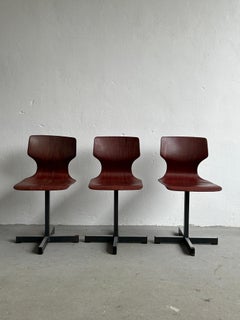 1 of 3 Original Mid Century Modern Flötotto Scandinavian Chairs in Pagwood