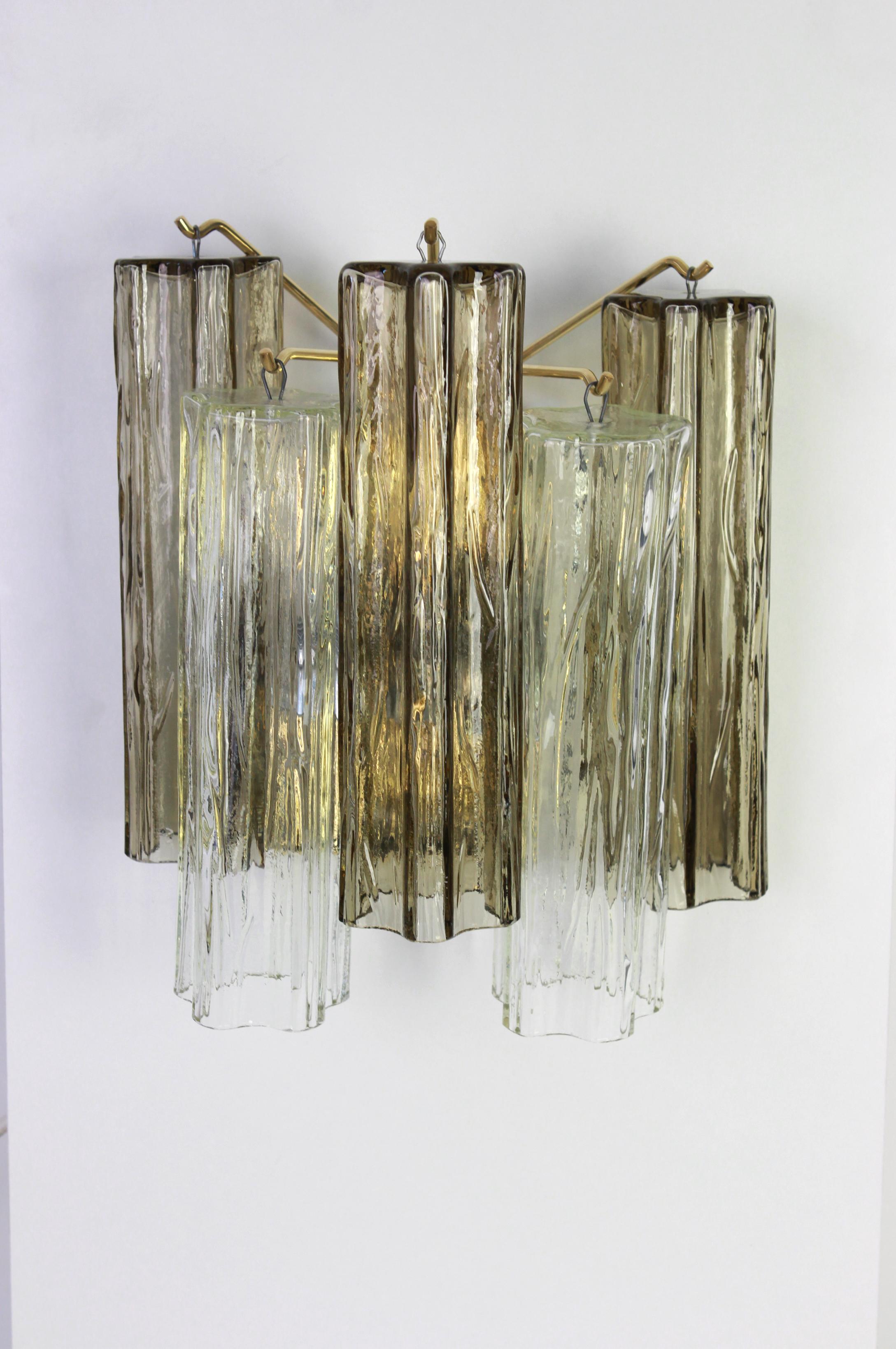 Mid-Century Modern 1 of 3 Pairs of Large Kalmar Sconces Wall Lights, Austria, 1960s