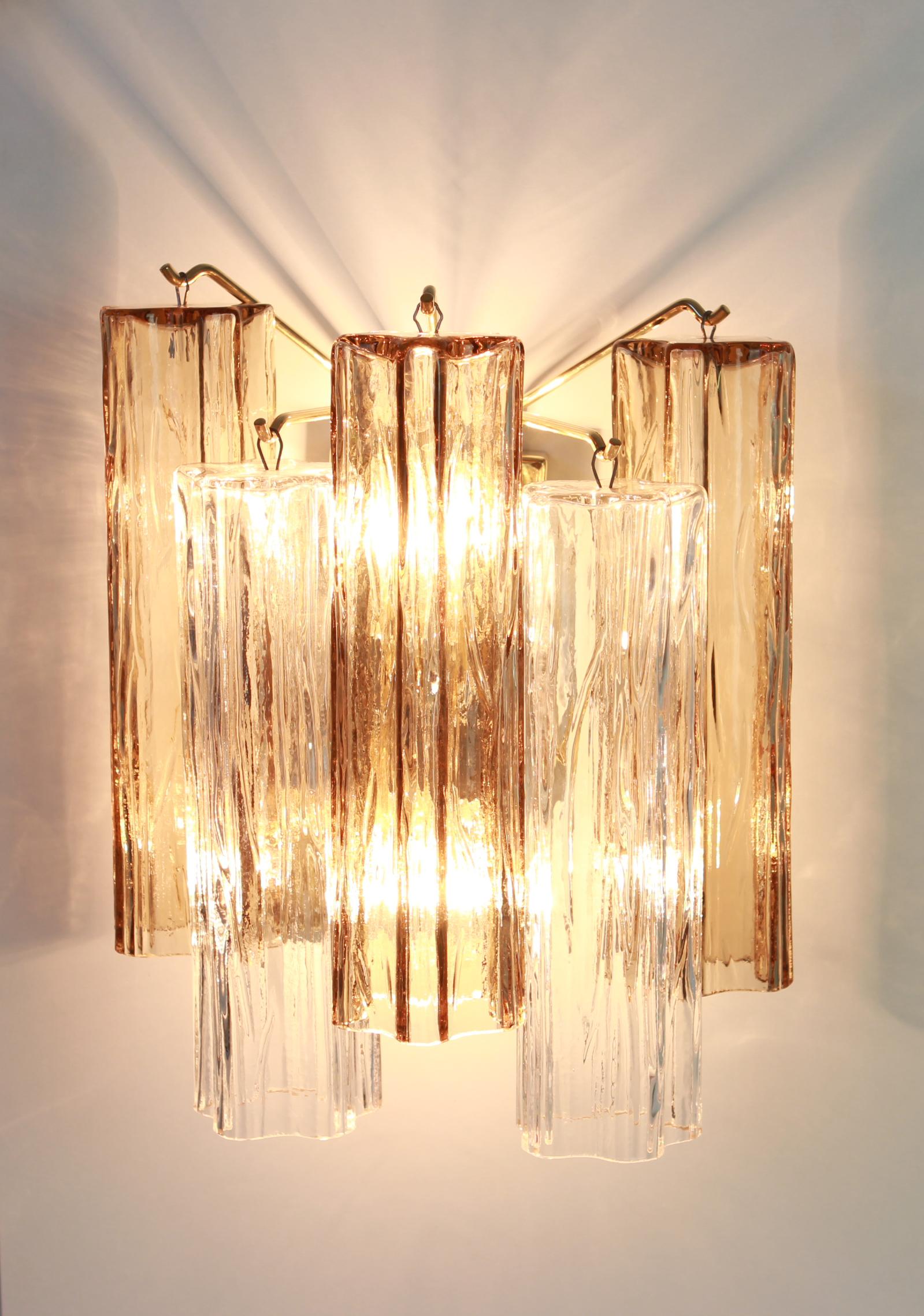 Mid-20th Century 1 of 3 Pairs of Large Kalmar Sconces Wall Lights, Austria, 1960s