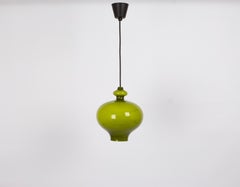 1 of 3 Petite Green Pendant Light designed Hans-Agne Jakobsson for Staff  1970s