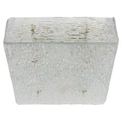 1 of 3 Petite Murano Glass Flushmount di Kalmar, Austria, anni '60