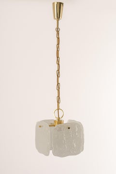 1 of 3 Petite Murano Glass Pendant Light by Kalmar, Germany, 1960s
