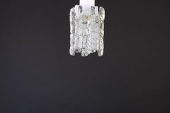 1 of 3 Petite Murano Ice Glass Flush Mount by Kalmar, Austria, 1960s