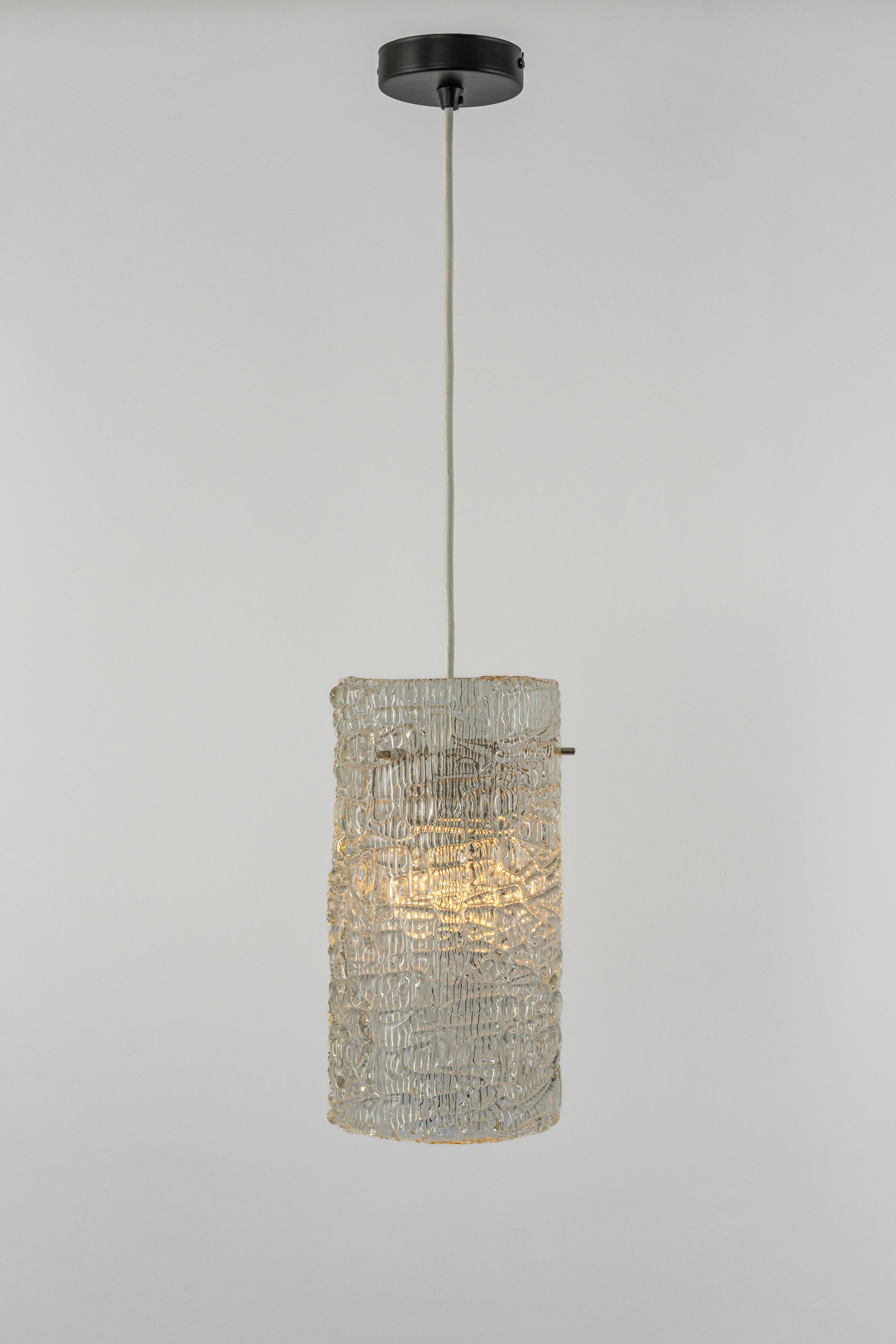 1 of 3 Petite Murano Pendant Lights by Kalmar, 1960s 4