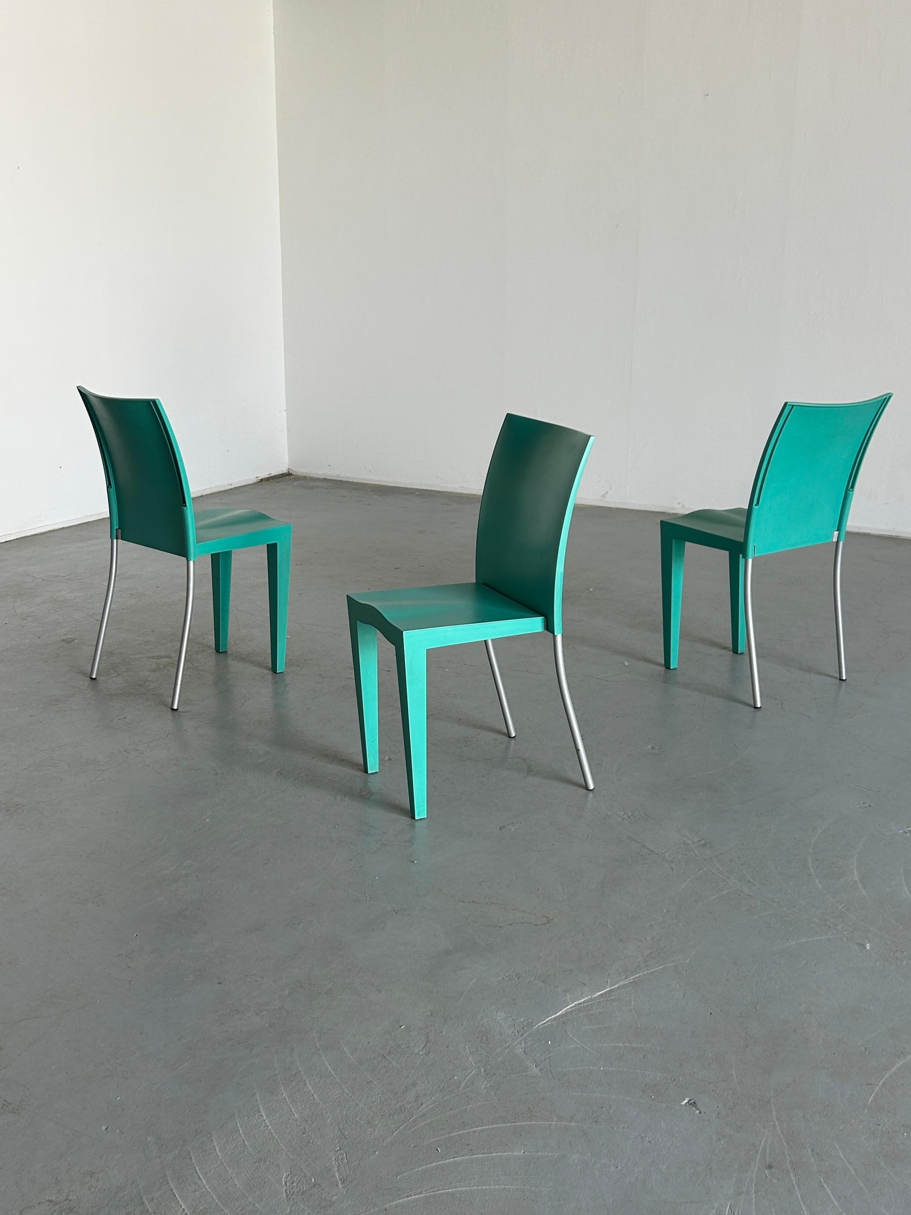 1 of 3 Postmodern 'Miss Global' Chairs, Philippe Starck for Kartell, 90s Italy In Good Condition In Zagreb, HR