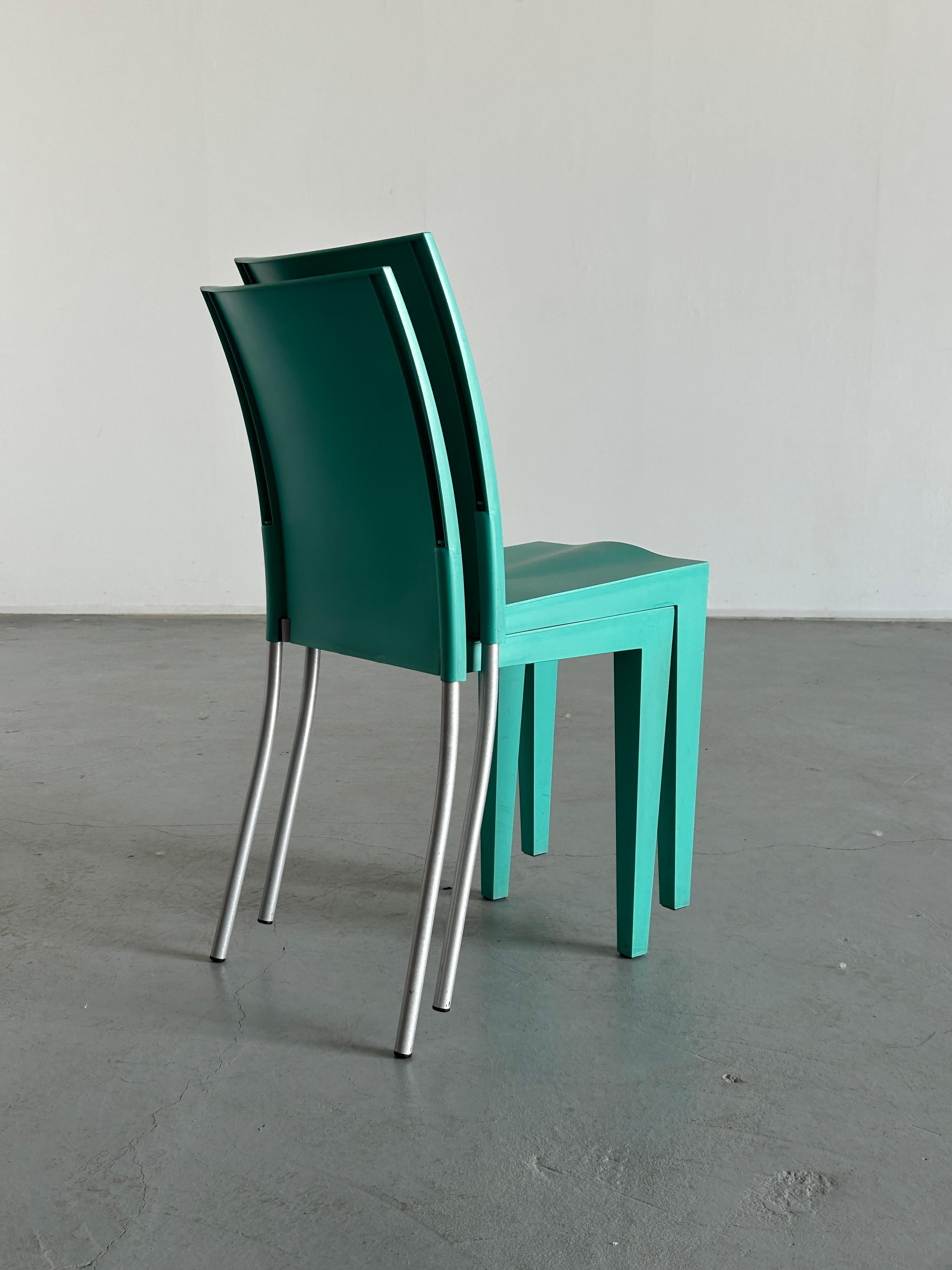  1 of 3 Postmodern 'Miss Global' Chairs, Philippe Starck for Kartell, 90s Italy For Sale 1