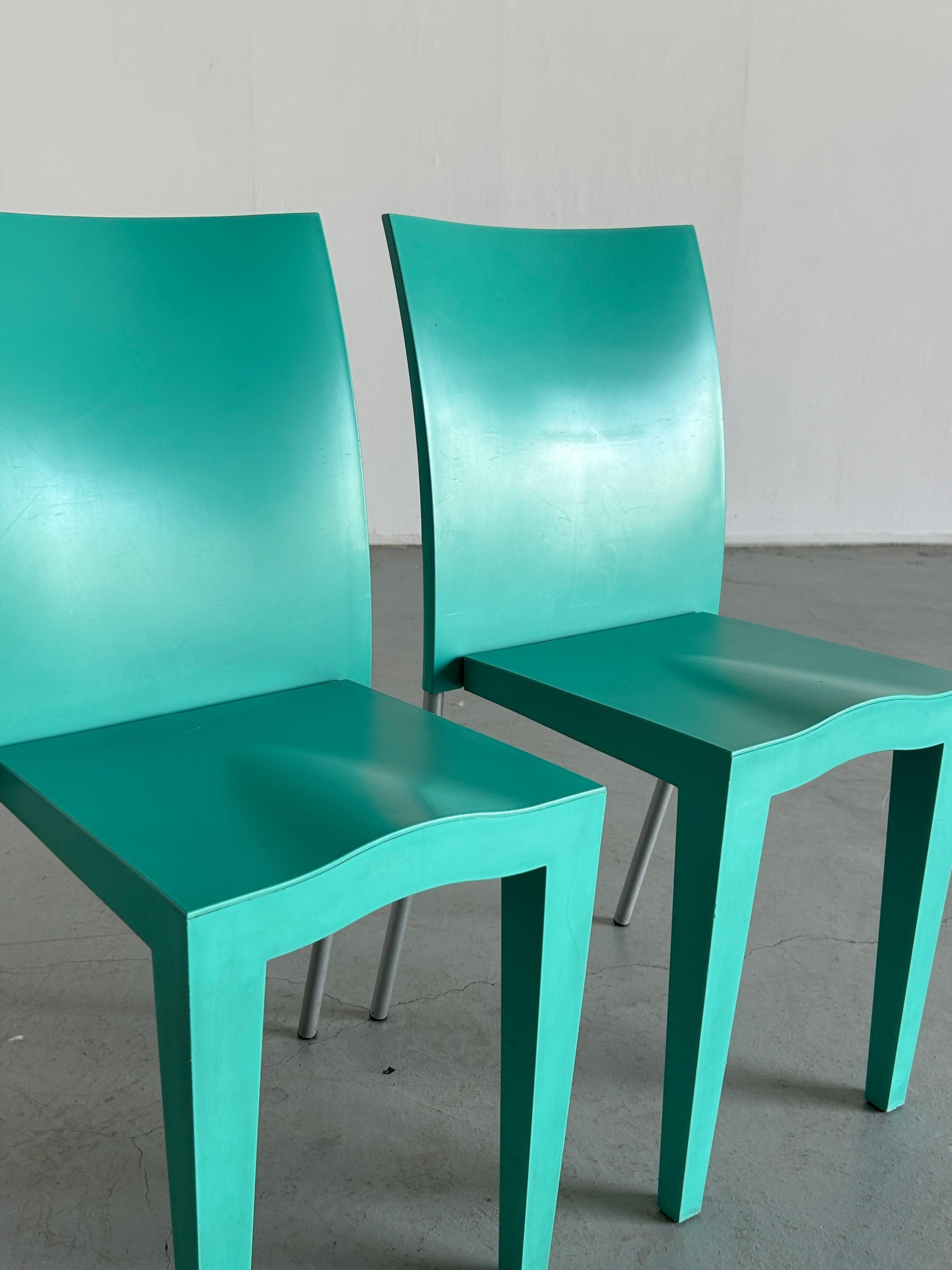  1 of 3 Postmodern 'Miss Global' Chairs, Philippe Starck for Kartell, 90s Italy For Sale 2