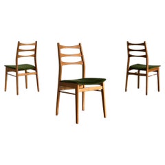 Used 1 of 3 Scandinavian Mid-Century Modern Ladder Back Dining Chairs, 1950s