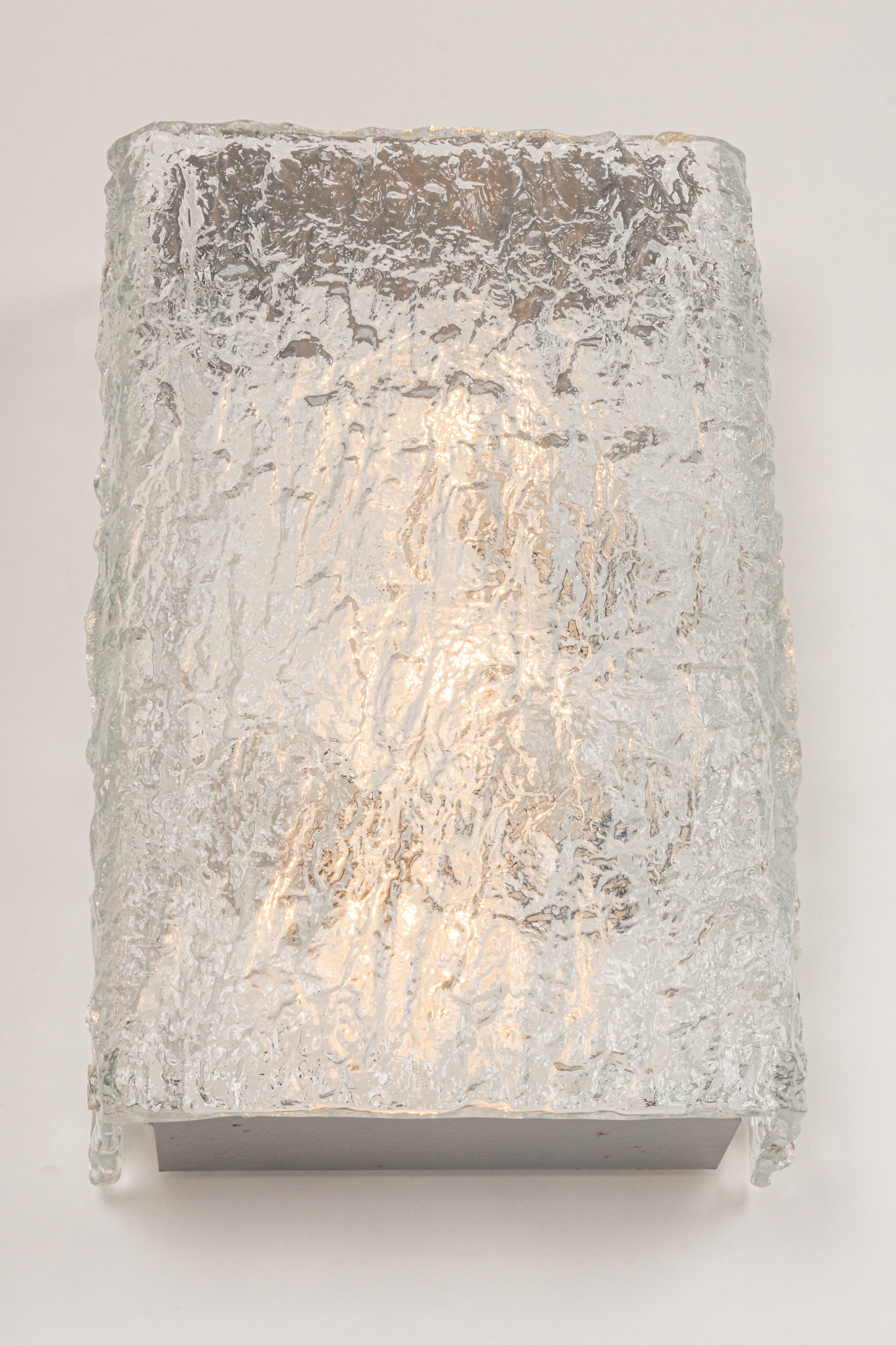 1 von 3 Sets / Paar Murano-Glas-Leuchten von Kaiser, Deutschland, 1970er Jahre im Angebot 2