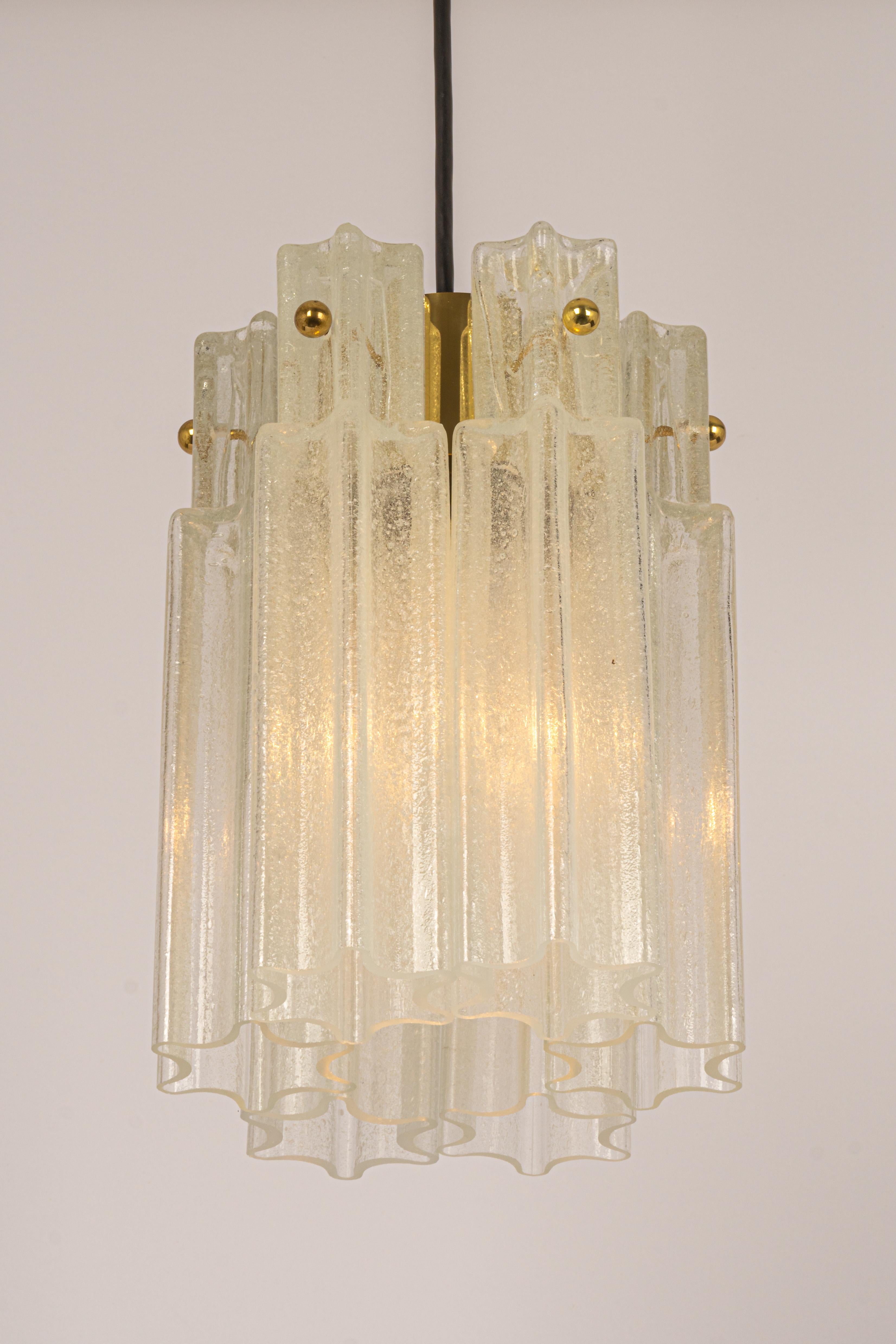 1 of 3 Small Limburg Glass Flush Mount, Germany, 1970s For Sale 1