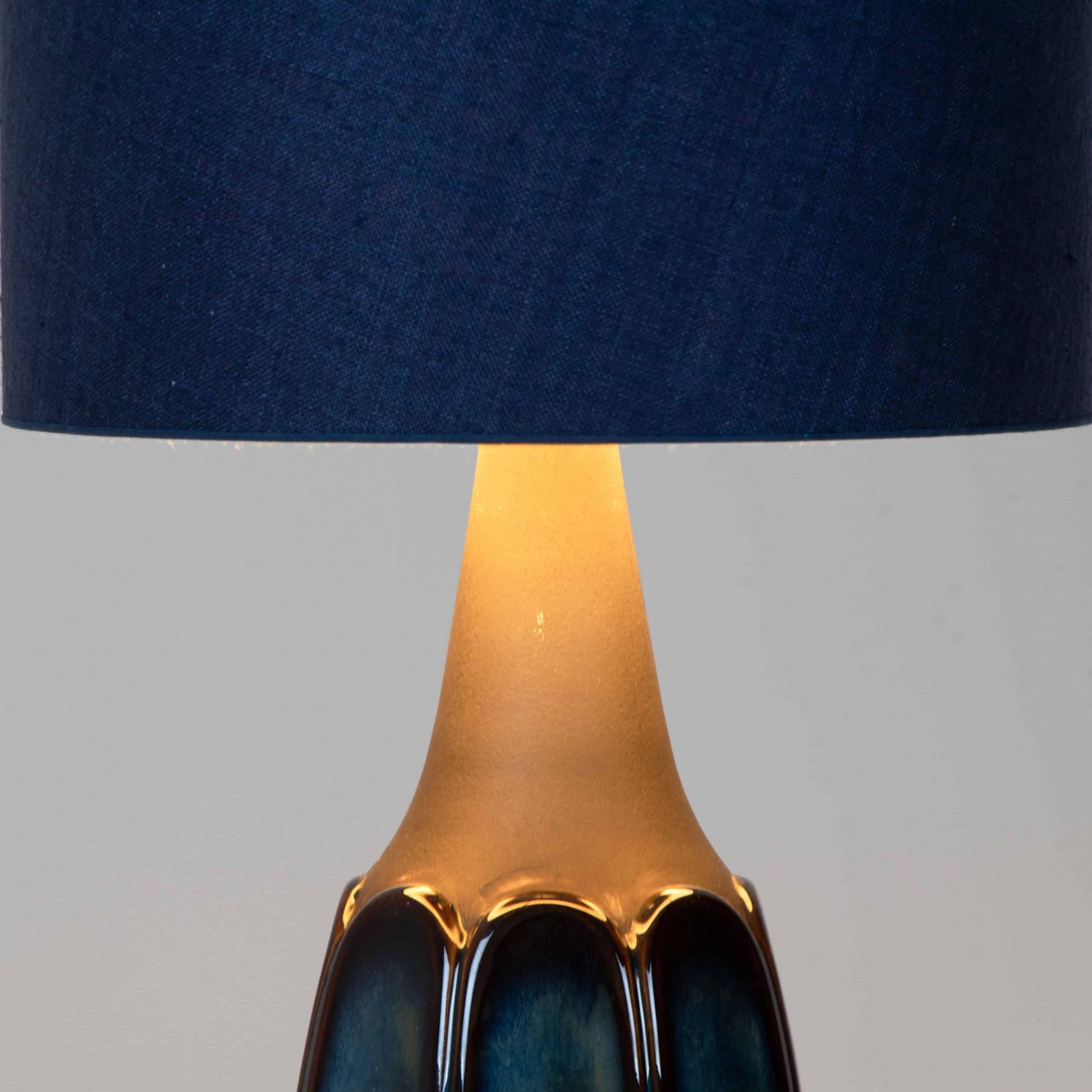 1 de 3 Lampes de table Soholm avec abat-jour en soie sur mesure, René Houben 1960 en vente 11