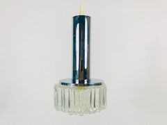 Staff Chrome and Bubble Glass Hanging Lamp, 1970s, Germany