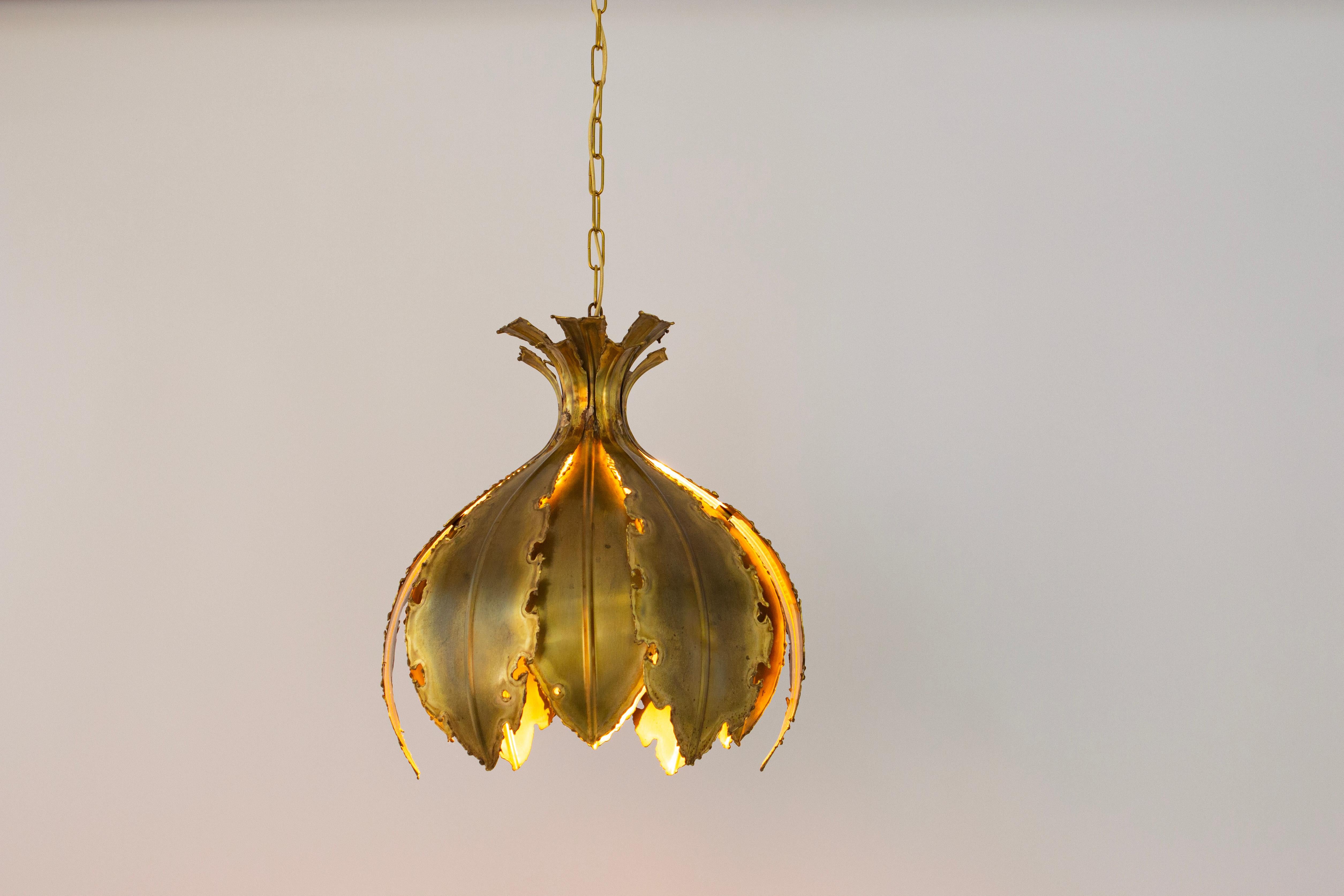 1 of 5 Stunning Brass Pendants designed svend Aage Holm Sørensen, Denmark, 1960s For Sale 2