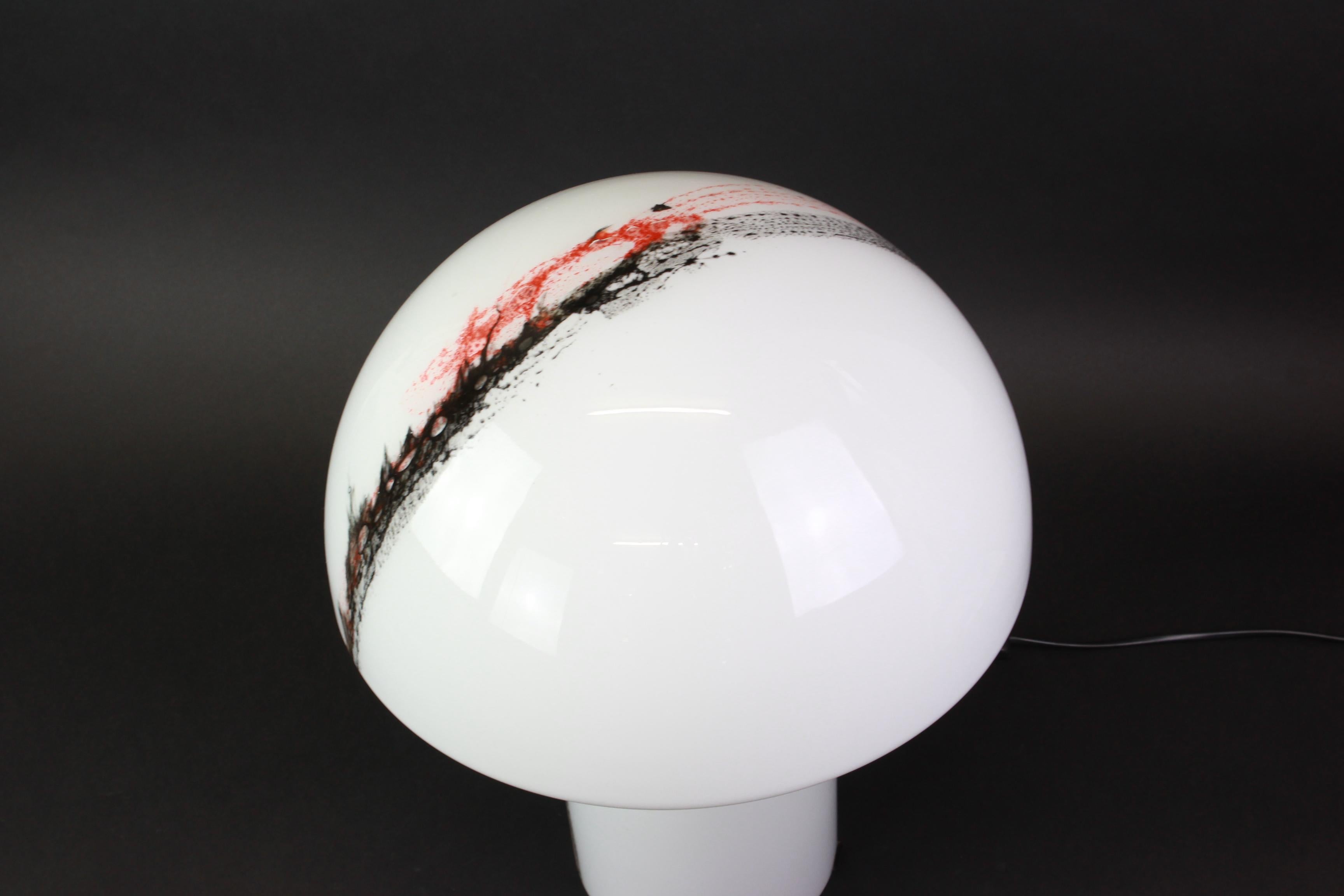 1 of 3 Stunning Extra Large Glass Table Lamps by Peil & Putzler, Germany, 1970s For Sale 8