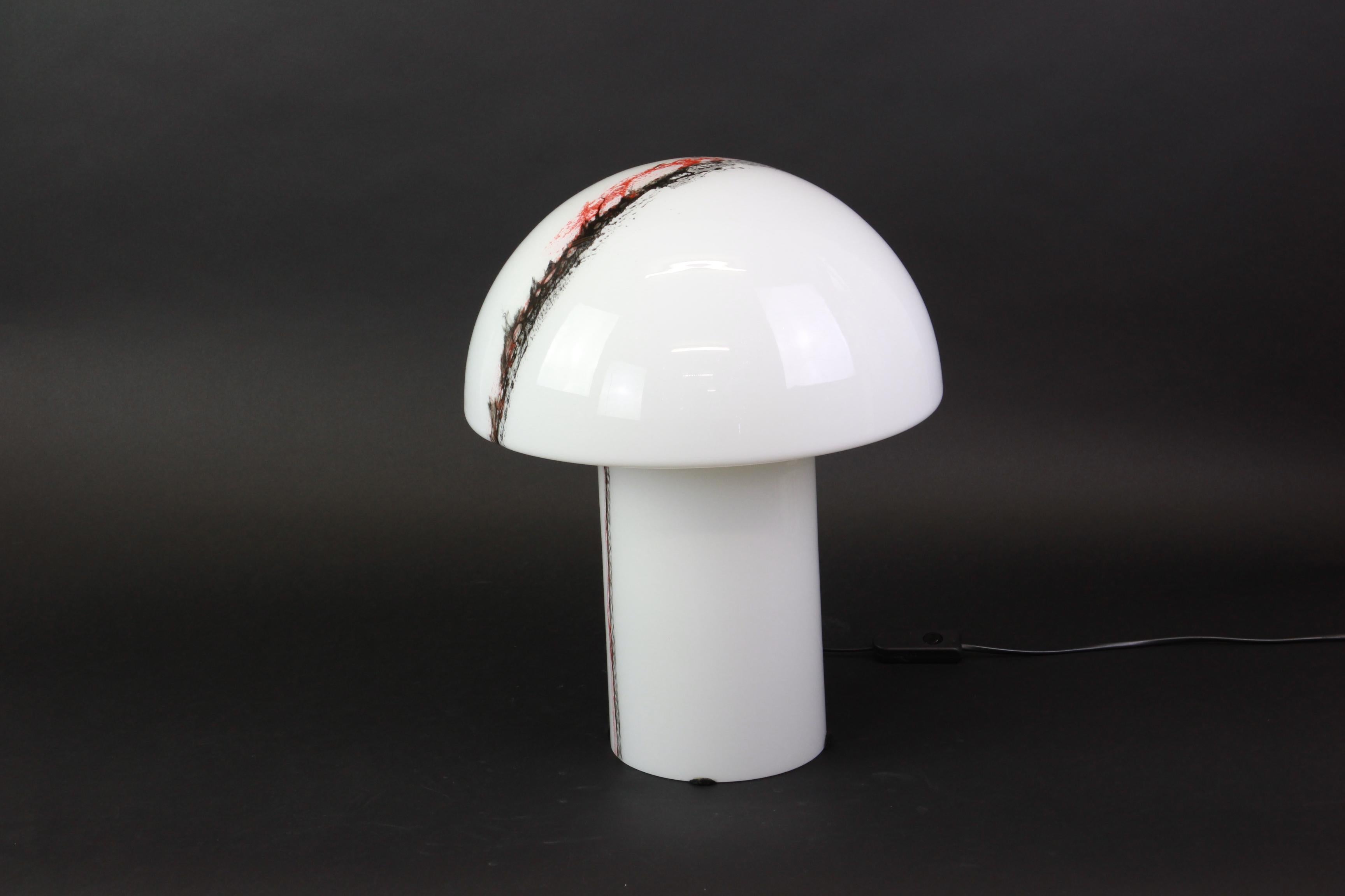 1 of 3 Stunning Extra Large Glass Table Lamps by Peil & Putzler, Germany, 1970s For Sale 9