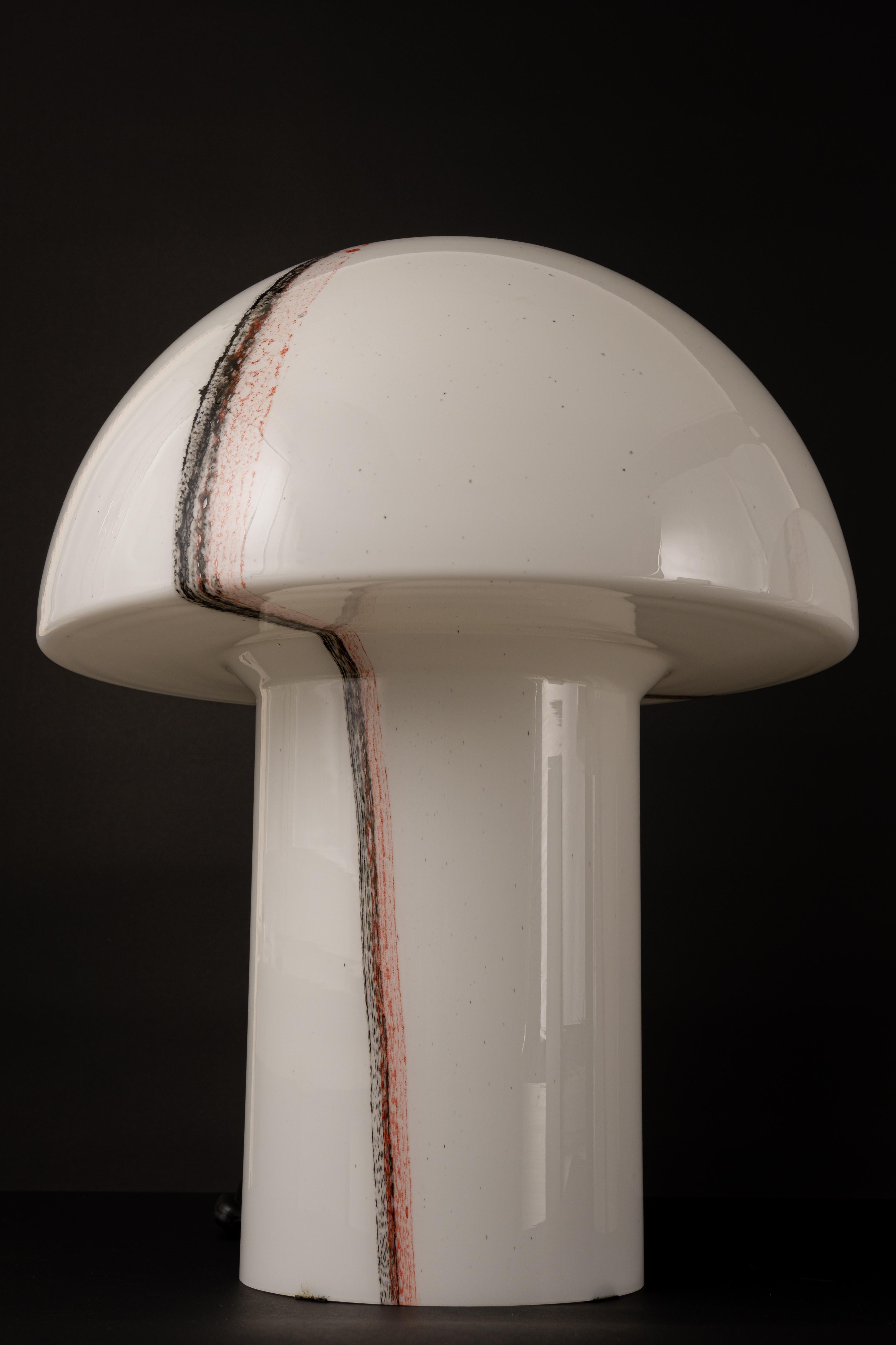 1 of 3 Stunning Extra Large Glass Table Lamps by Peil & Putzler, Germany, 1970s For Sale 1