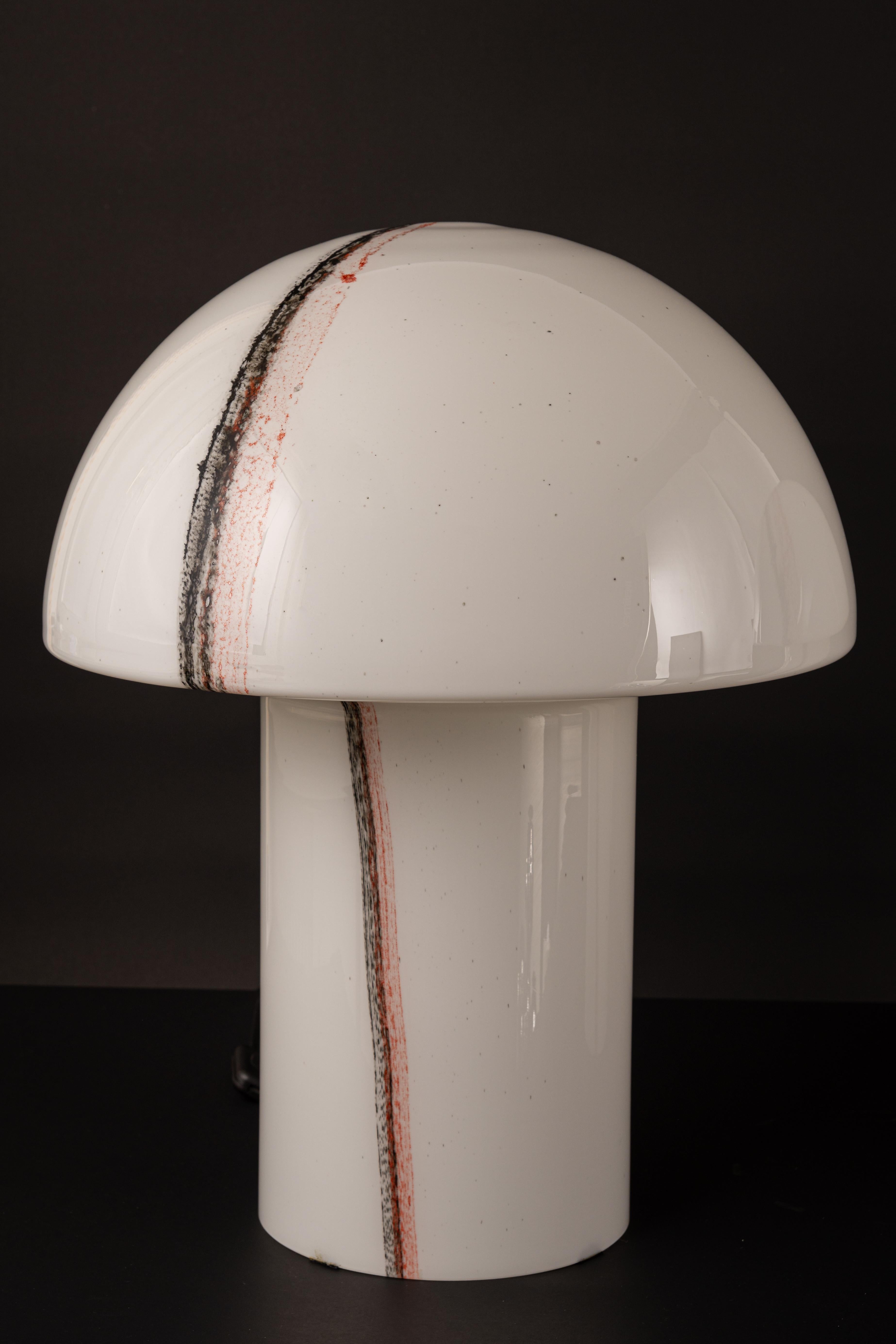 1 of 3 Stunning Extra Large Glass Table Lamps by Peil & Putzler, Germany, 1970s For Sale 2