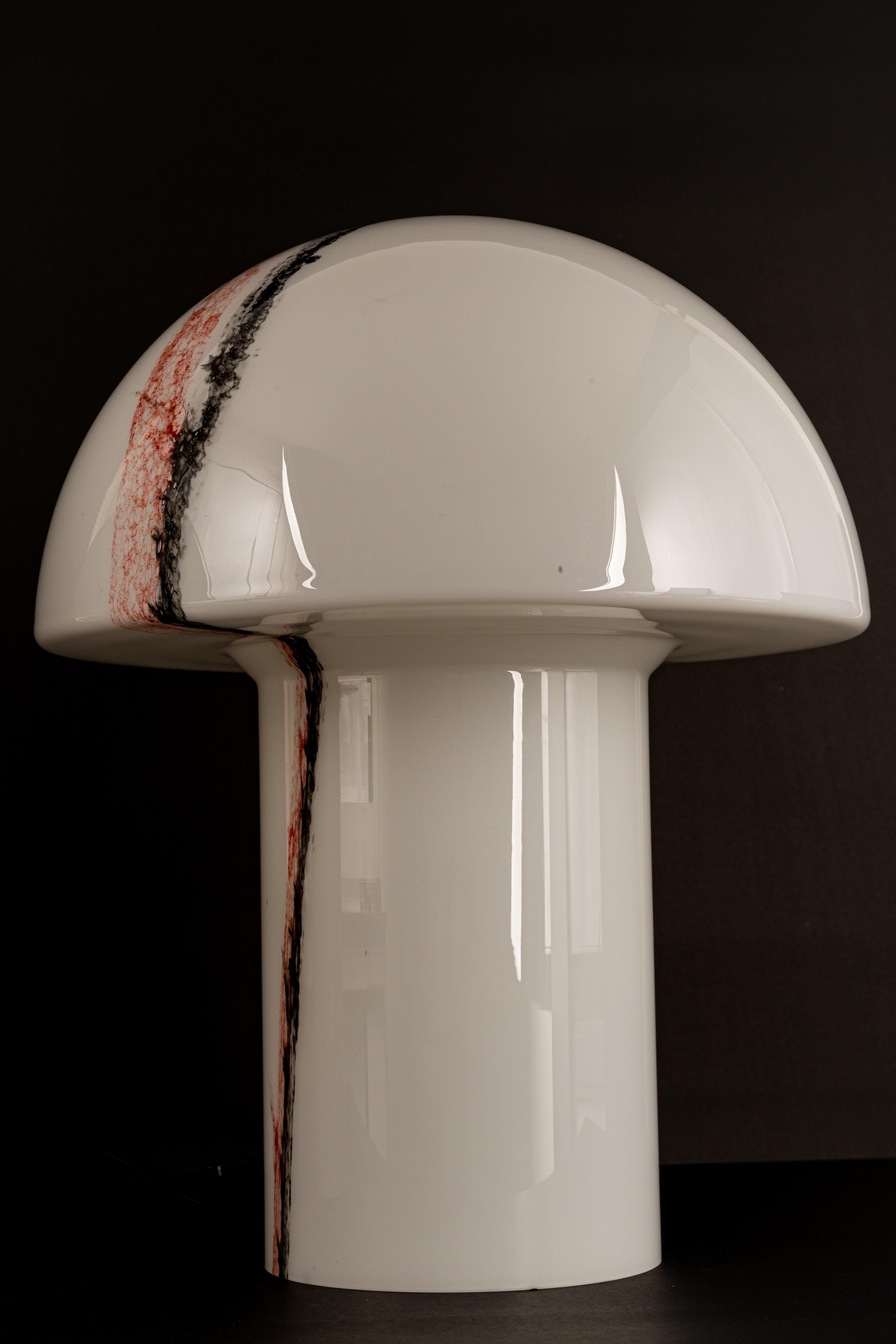 1 of 3 Stunning Extra Large Glass Table Lamps by Peil & Putzler, Germany, 1970s For Sale 3
