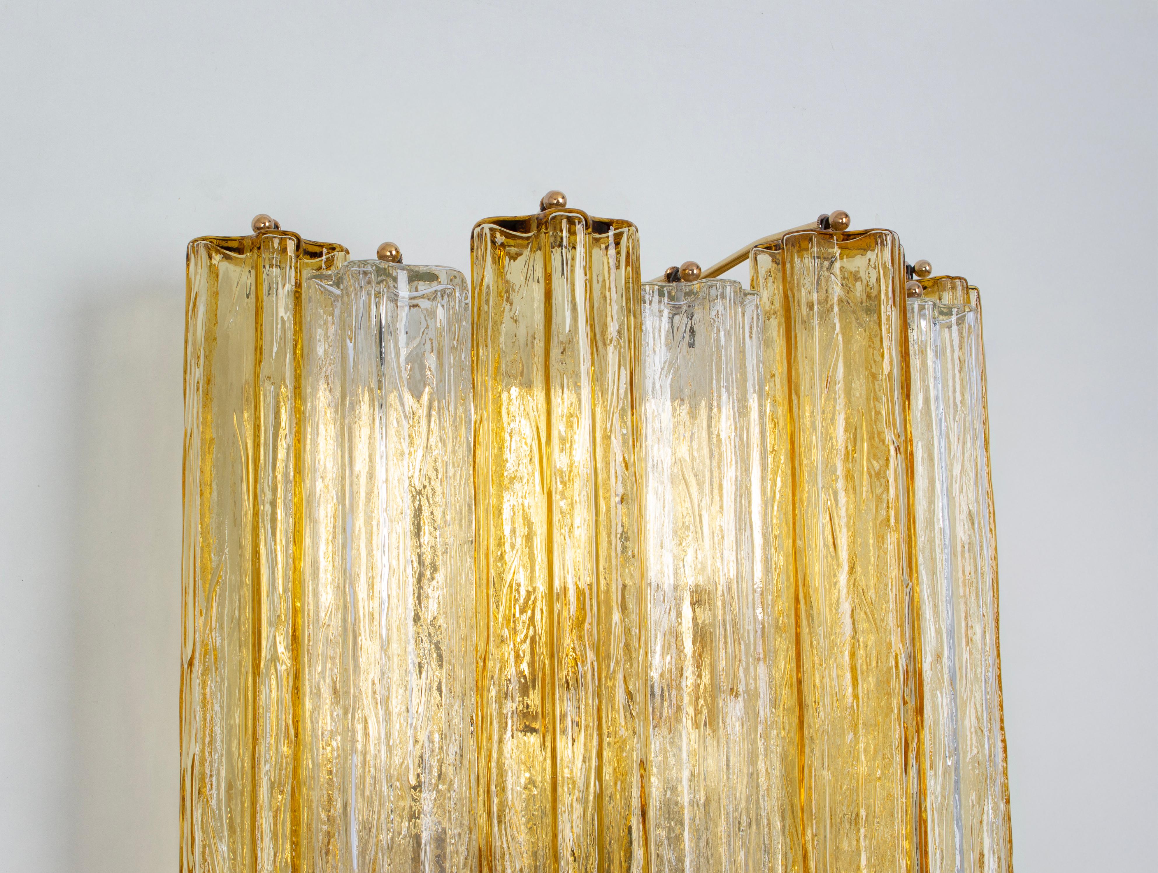 1 of 6 Stunning Large Kalmar Sconces Tronchi Wall Lights Kalmar, Austria, 1970s For Sale 3