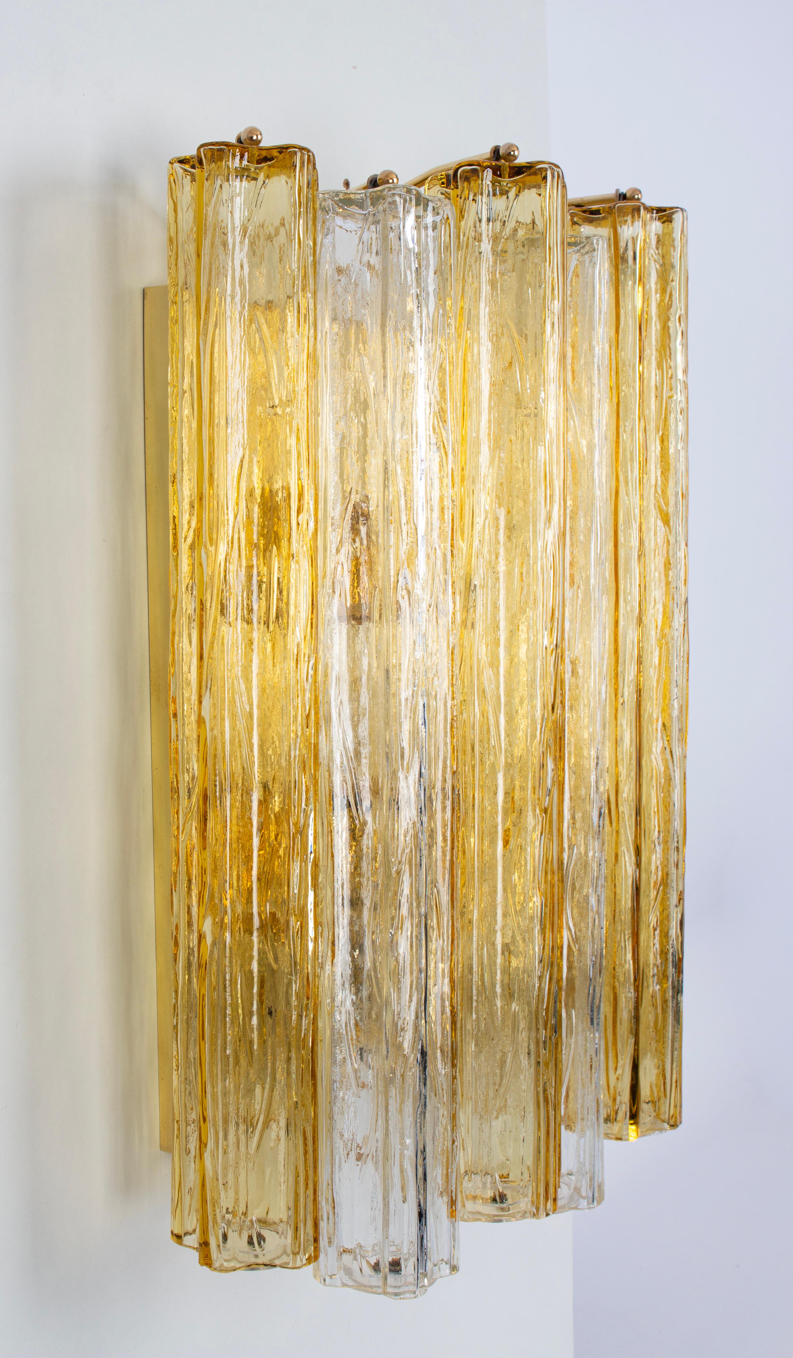 1 of 6 Stunning Large Kalmar Sconces Tronchi Wall Lights Kalmar, Austria, 1970s For Sale 4