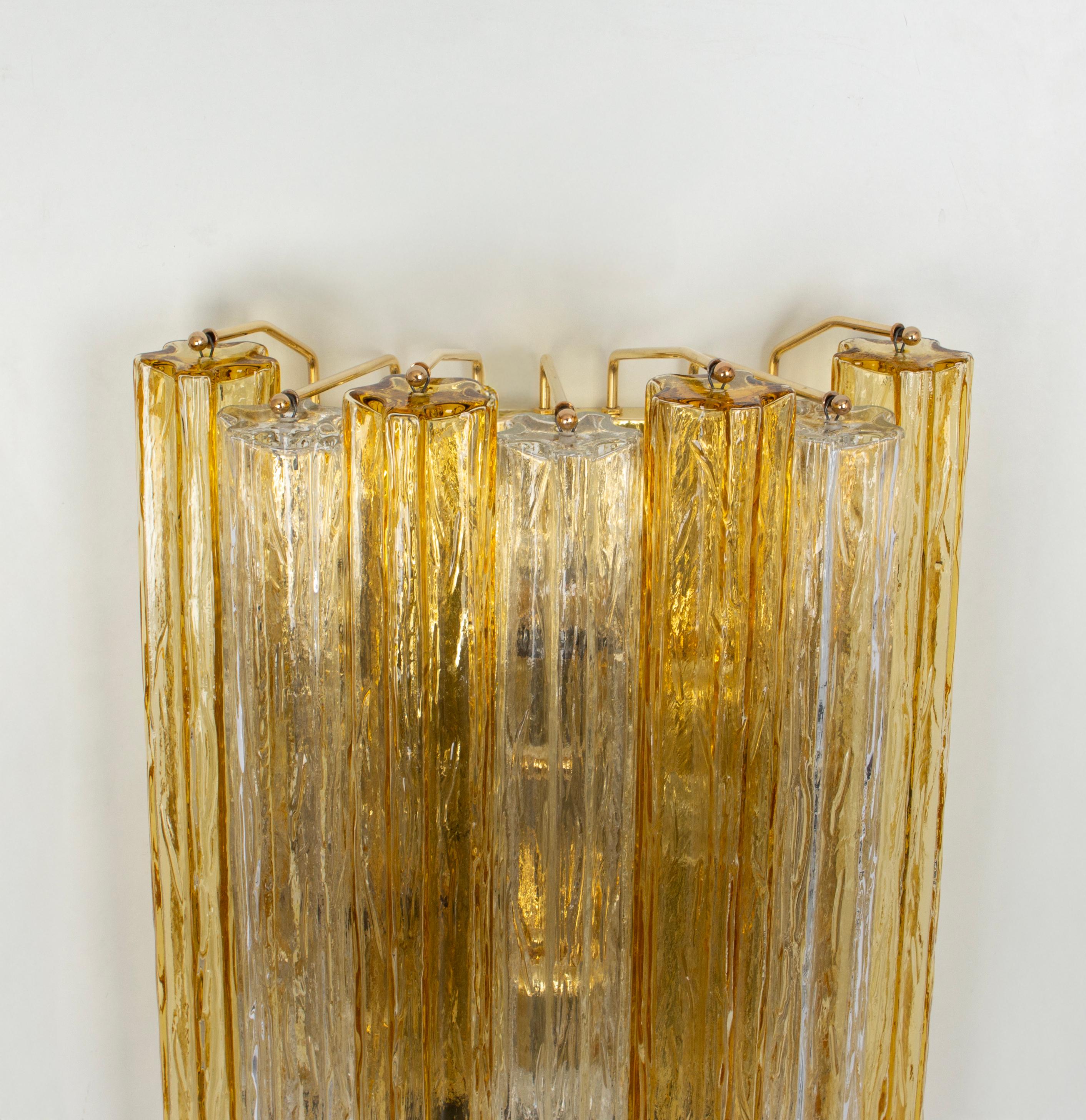 1 of 6 Stunning Large Kalmar Sconces Tronchi Wall Lights Kalmar, Austria, 1970s For Sale 5
