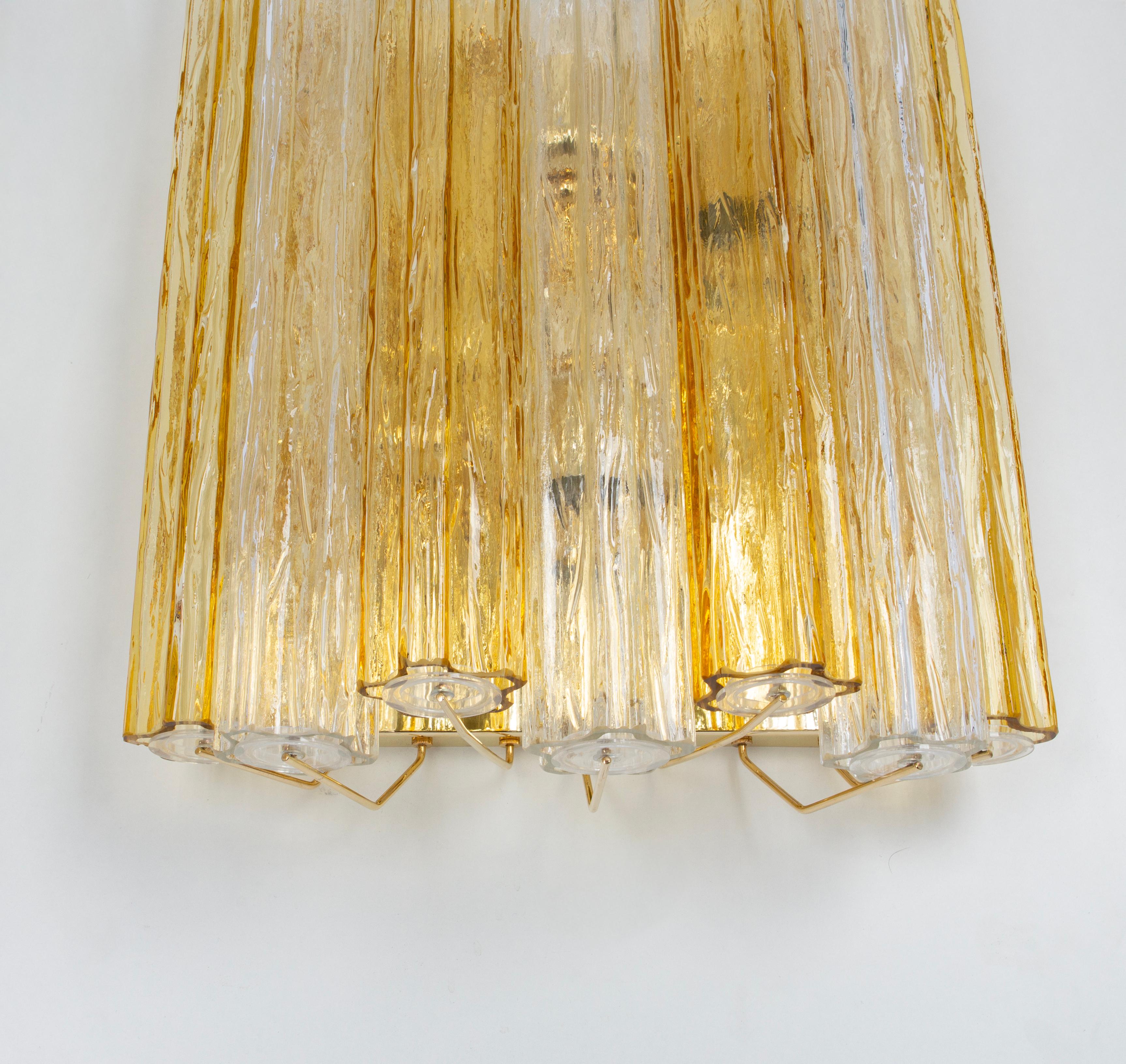 1 of 6 Stunning Large Kalmar Sconces Tronchi Wall Lights Kalmar, Austria, 1970s For Sale 6