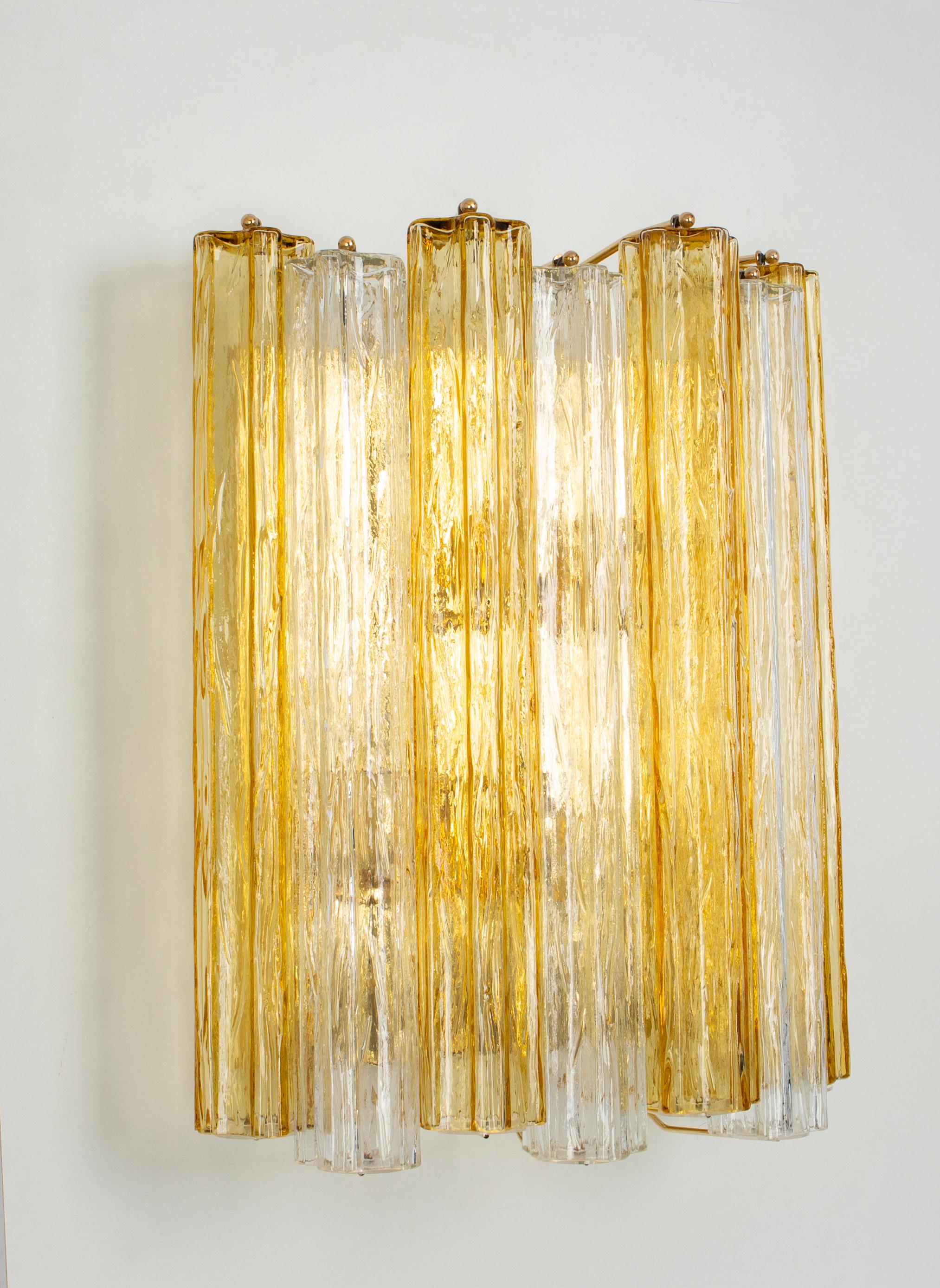 1 of 6 Stunning Large Kalmar Sconces Tronchi Wall Lights Kalmar, Austria, 1970s For Sale 7
