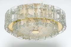 1 of 3 Stunning Murano Glass Tubes Chandelier by Doria, Germany, 1960s