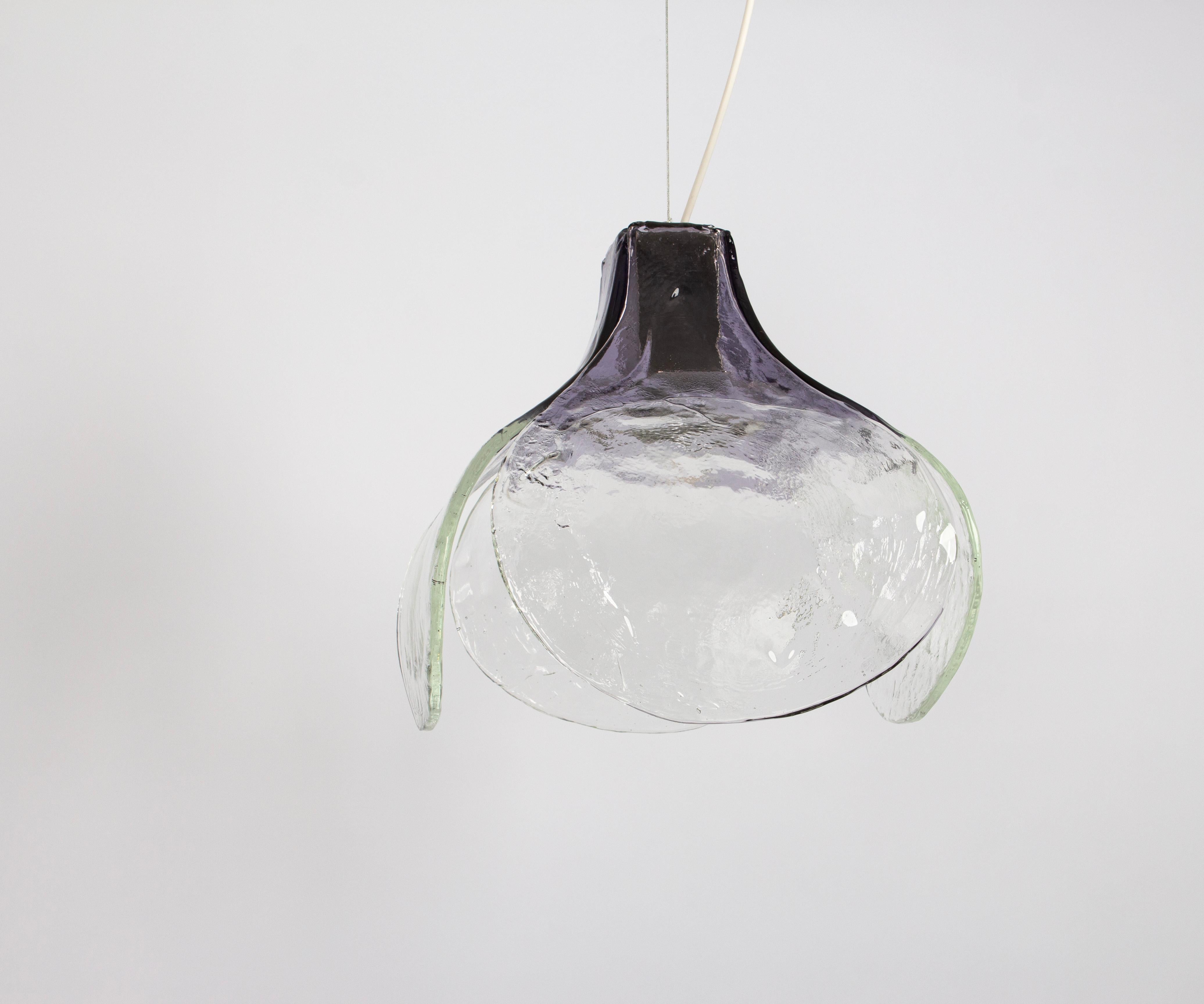 Italiano 1 of 3 Splendida lampada a sospensione di Murano disegnata da Carlo Nason per Kalmar, anni '70 in vendita