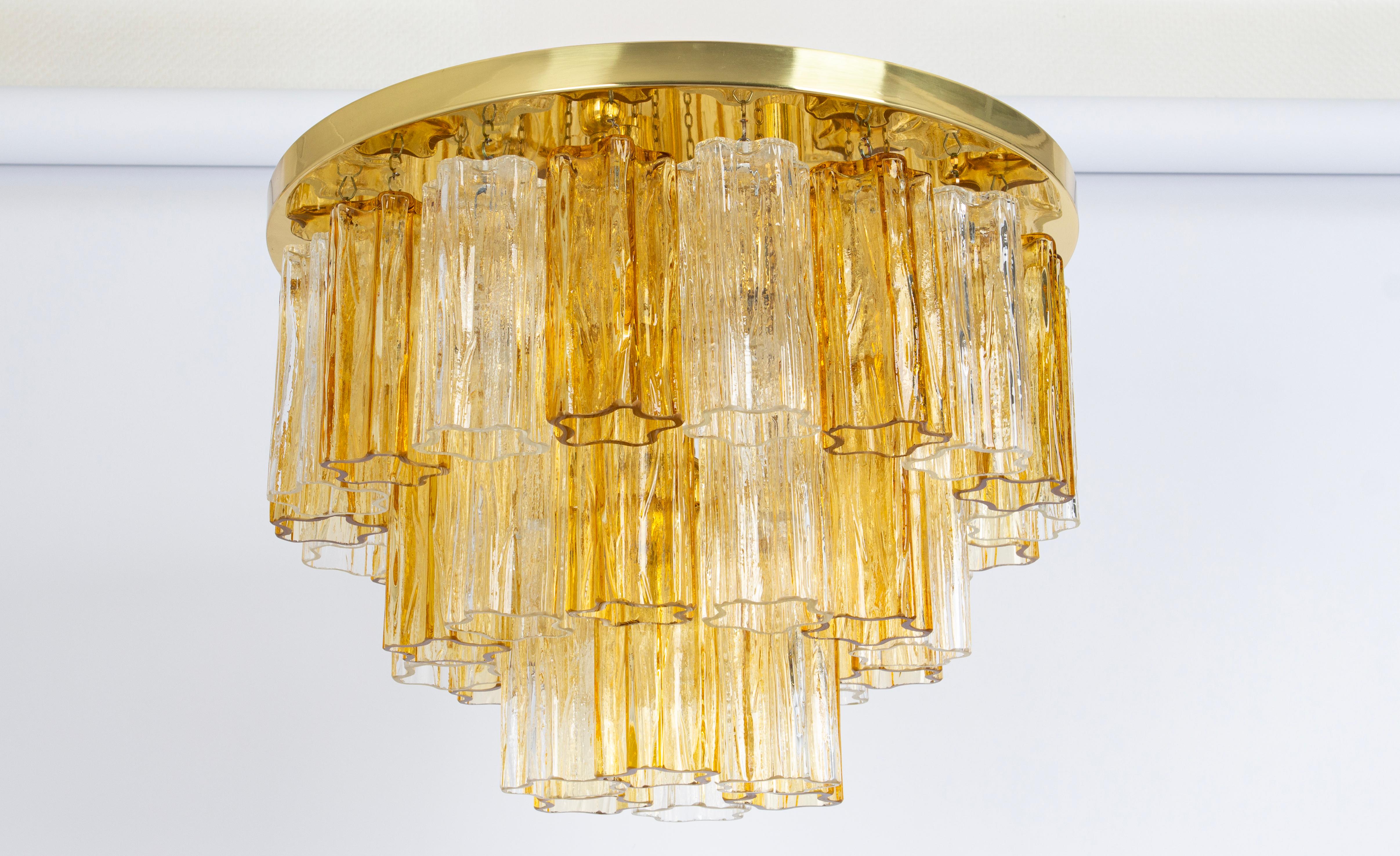 1 des 3 lampes encastrées Tronchi Murano Kalmar, Autriche, années 1960 en vente 4