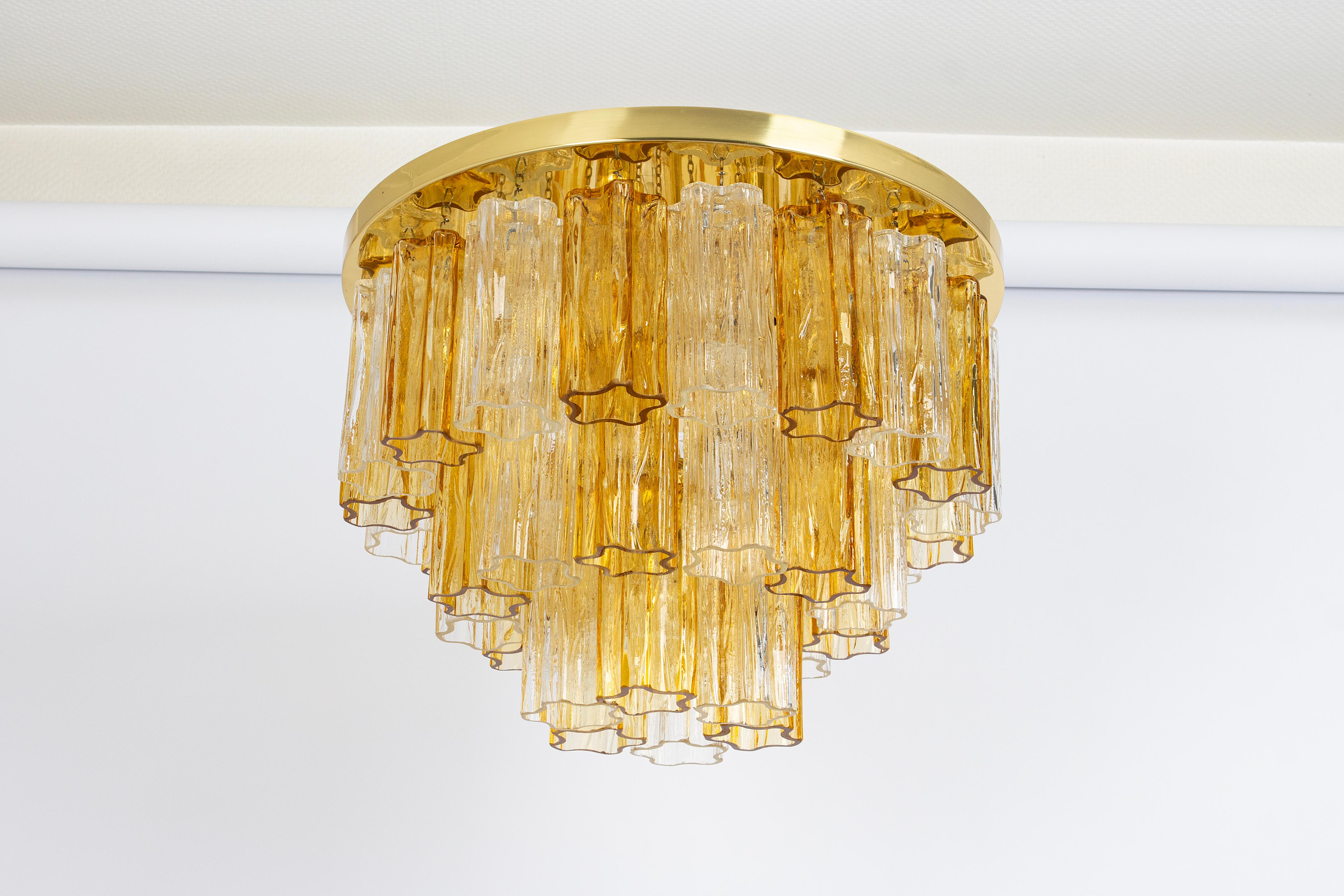 1 des 3 lampes encastrées Tronchi Murano Kalmar, Autriche, années 1960 en vente 5