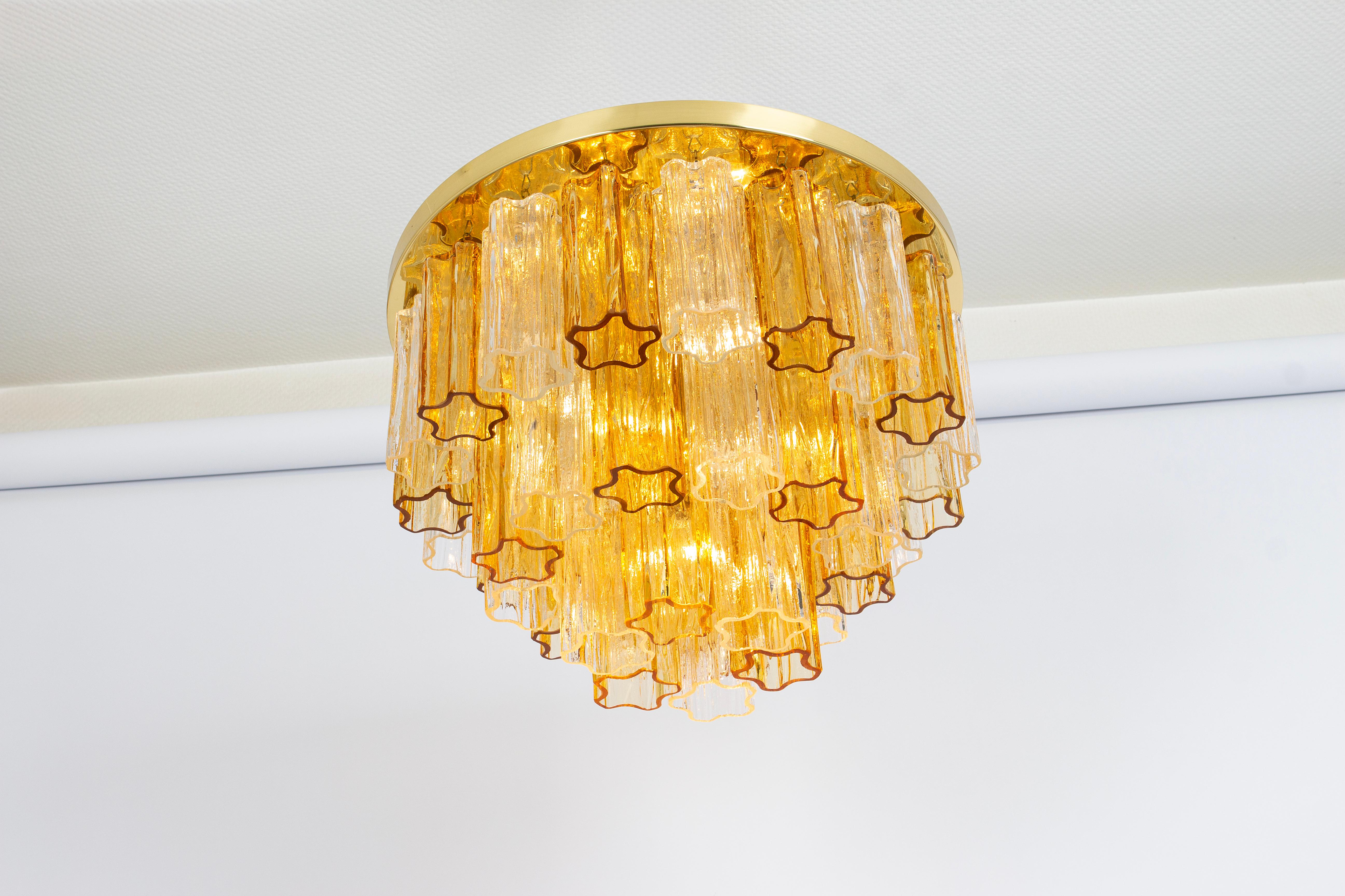 Autrichien 1 des 3 lampes encastrées Tronchi Murano Kalmar, Autriche, années 1960 en vente
