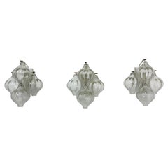 1 of 3 Tulipan Glass sconce by Kalmar, Austria , 1960s