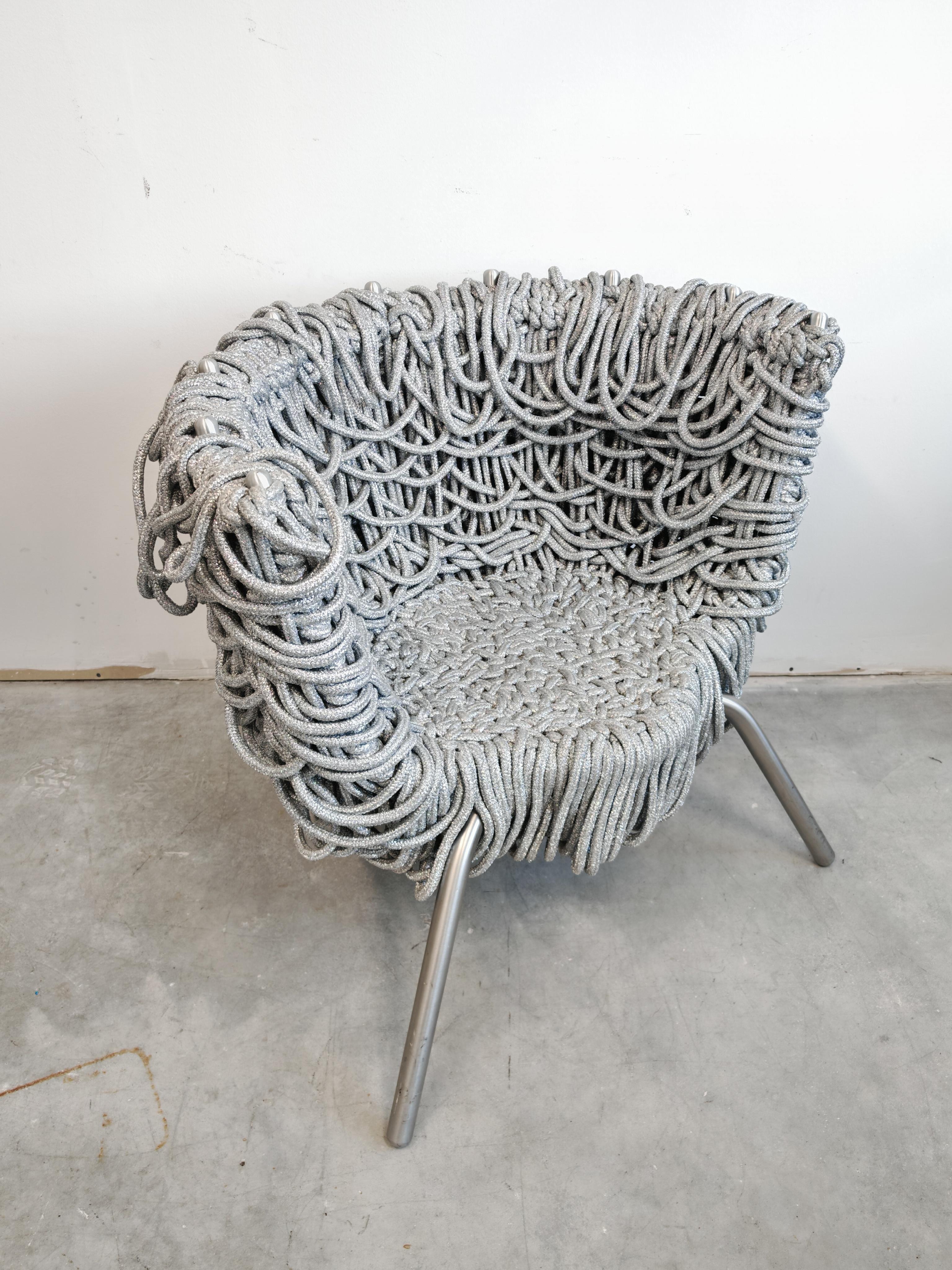 Postmoderno 1 di 3 Sedie Vermelha di Fernando e Humberto Campana per Edra, Italia 1993 in vendita