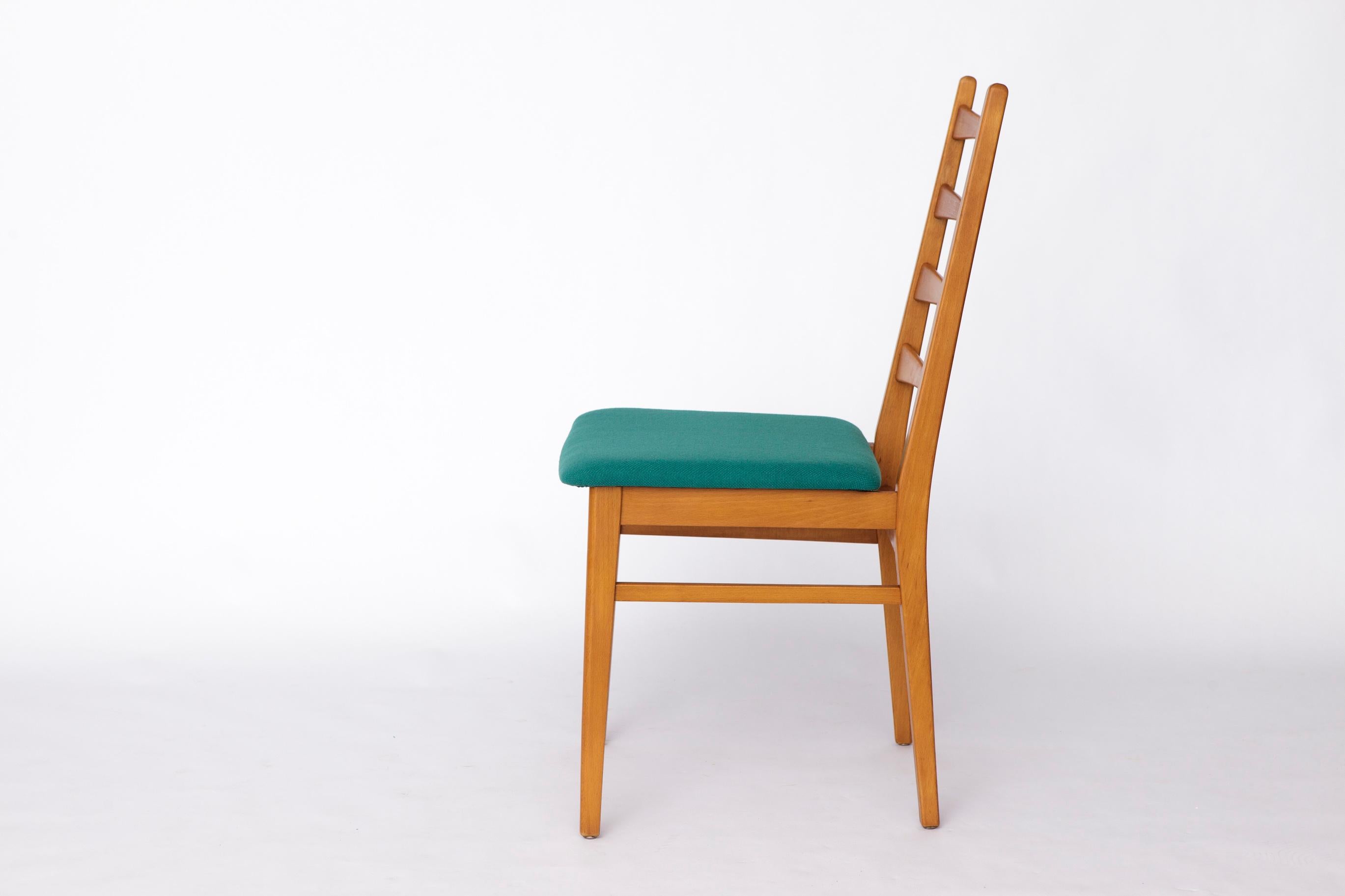 1 von 3 Vintage 1960er/70er Jahre Esszimmerstuhl, Deutscher Mid-Century Modern Stuhl (Poliert) im Angebot