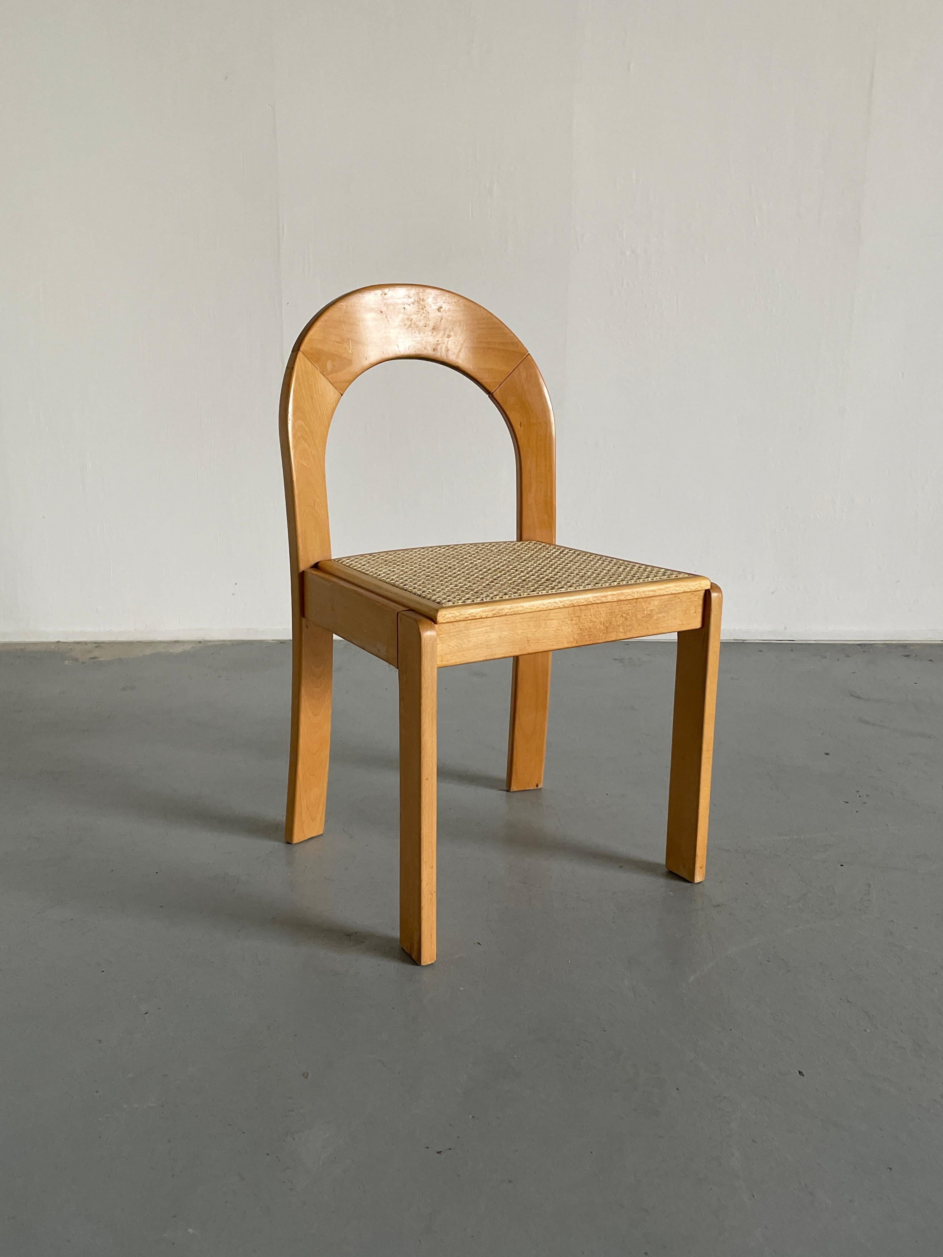 Late 20th Century 1 of 3 Vintage Dining Chairs Attributed to Tagliabue di Cascina Armata, 1974
