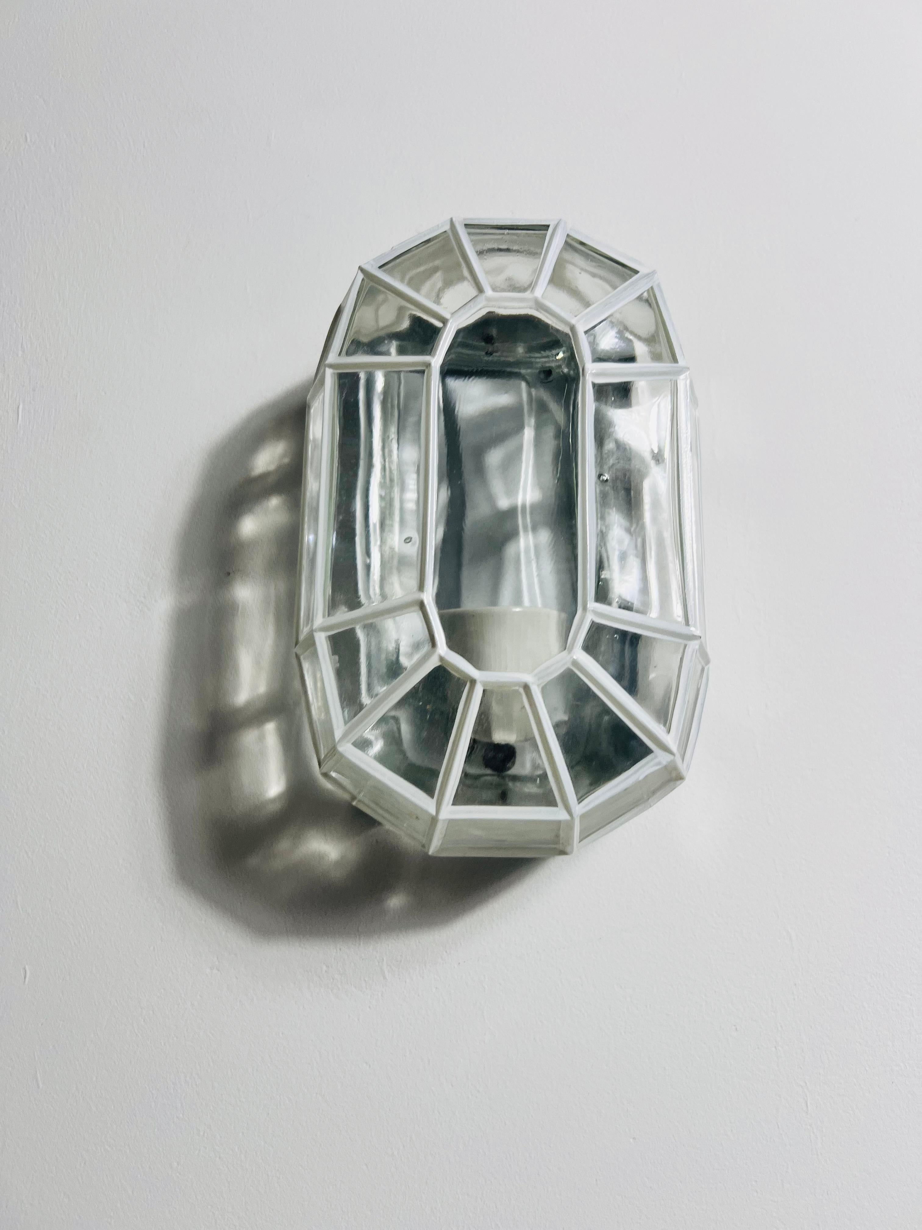 1 of 3 Wall Lamps by Glashütte Limburg, Germany, 1960s For Sale 2