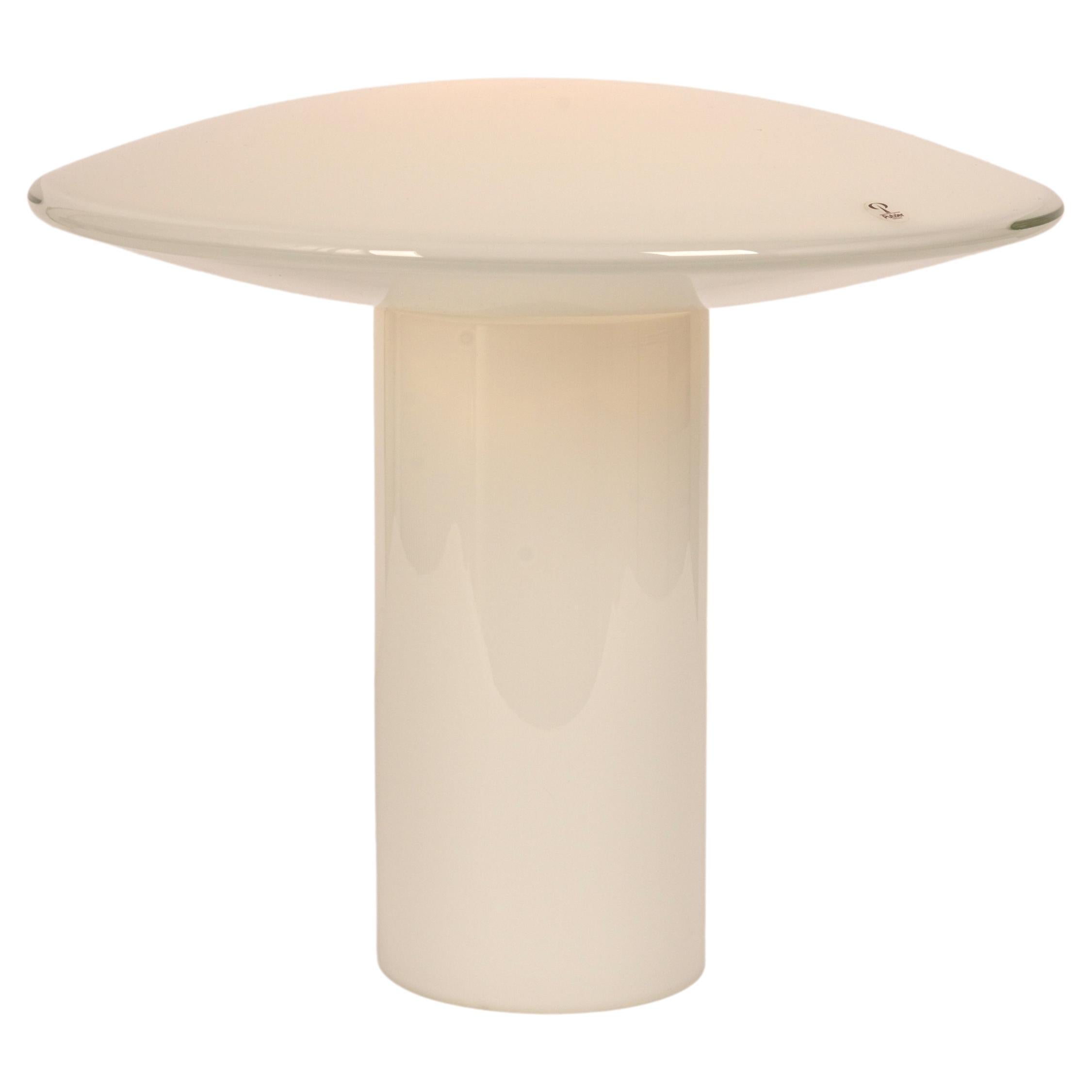 1 of 3 Wonderful Glass Mushroom Table Lamps by Peill & Putzler, Germany, 1970s