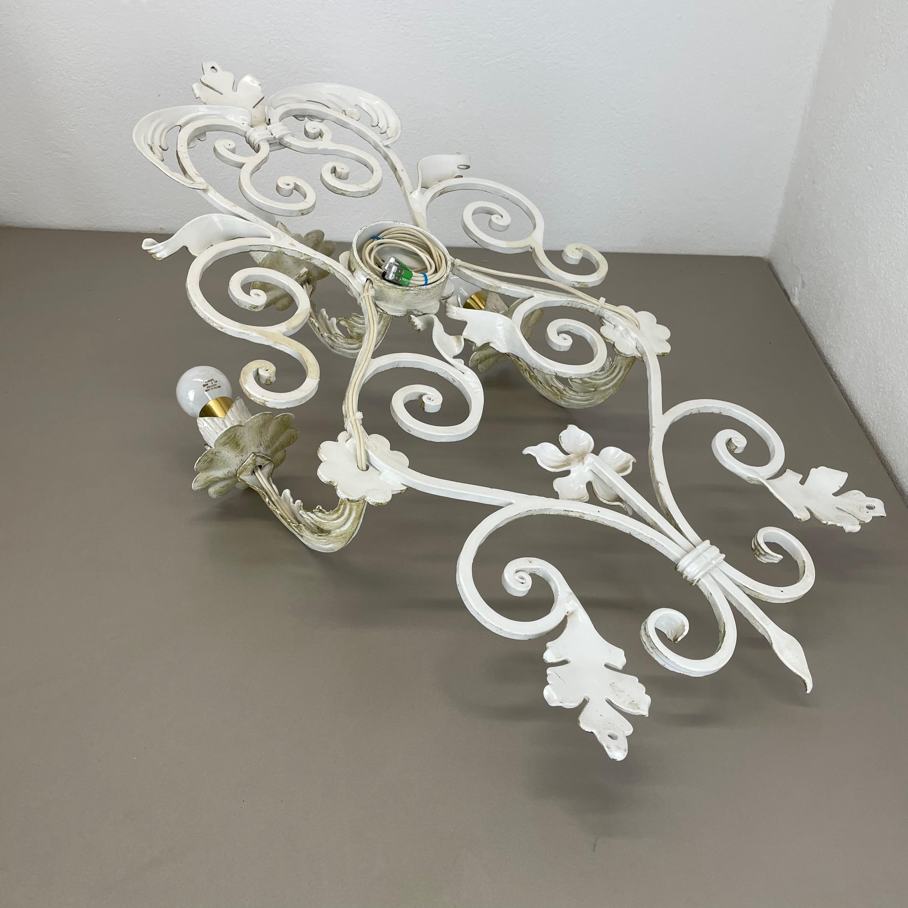 1 de 3 xxl 73cm blanco Metal Florentiner Teatro pared Light, Italia, 1970s en venta 12