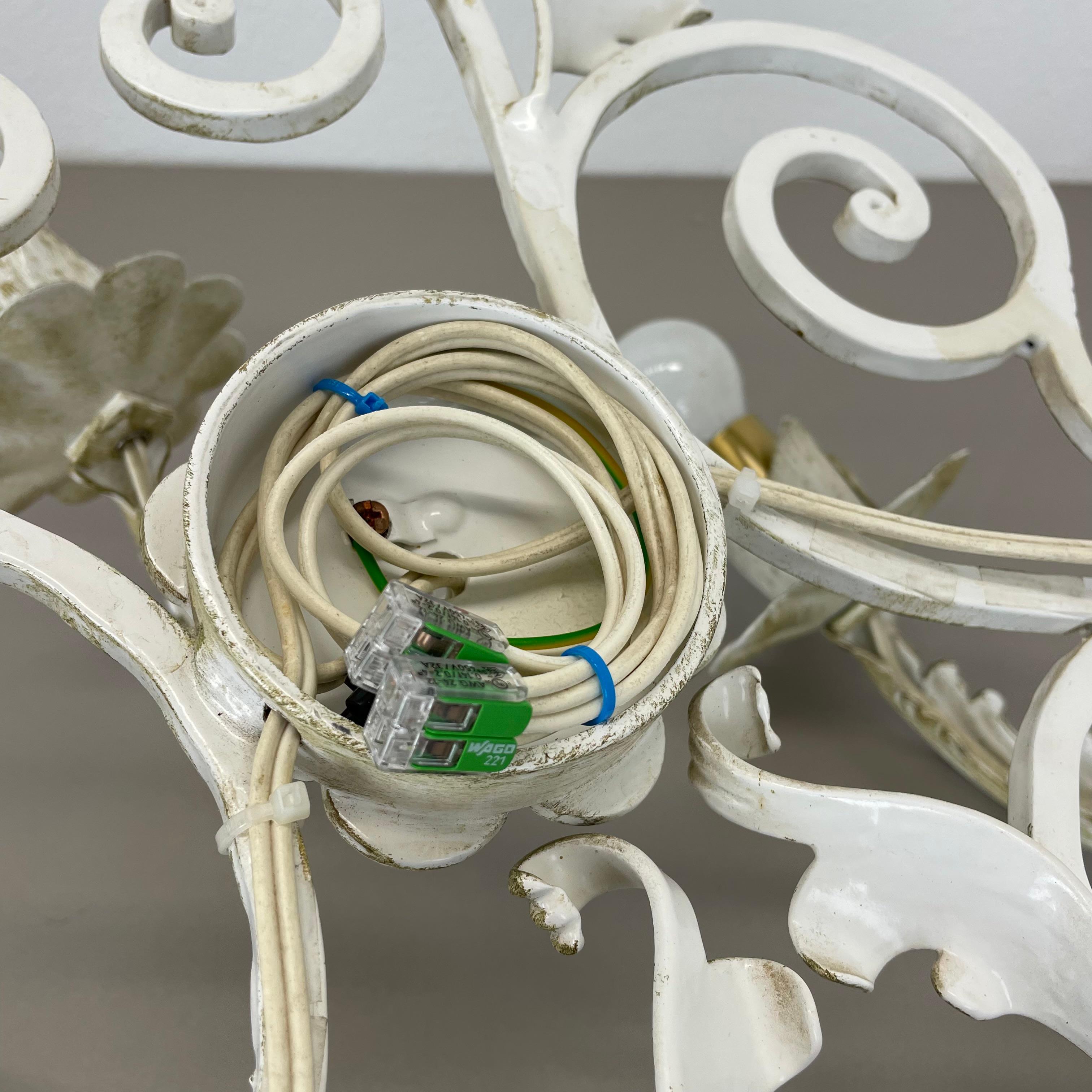 1 de 3 xxl 73cm blanco Metal Florentiner Teatro pared Light, Italia, 1970s en venta 13