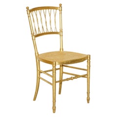 1 de 30 Sillas antiguas de madera dorada Bergere Banque de la Casa Spencer de la familia de Lady Diana