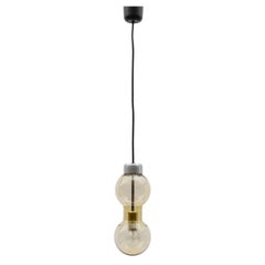 1. of 4 Amber Bubble Glass Ceiling Lamp by, Germany 1960s