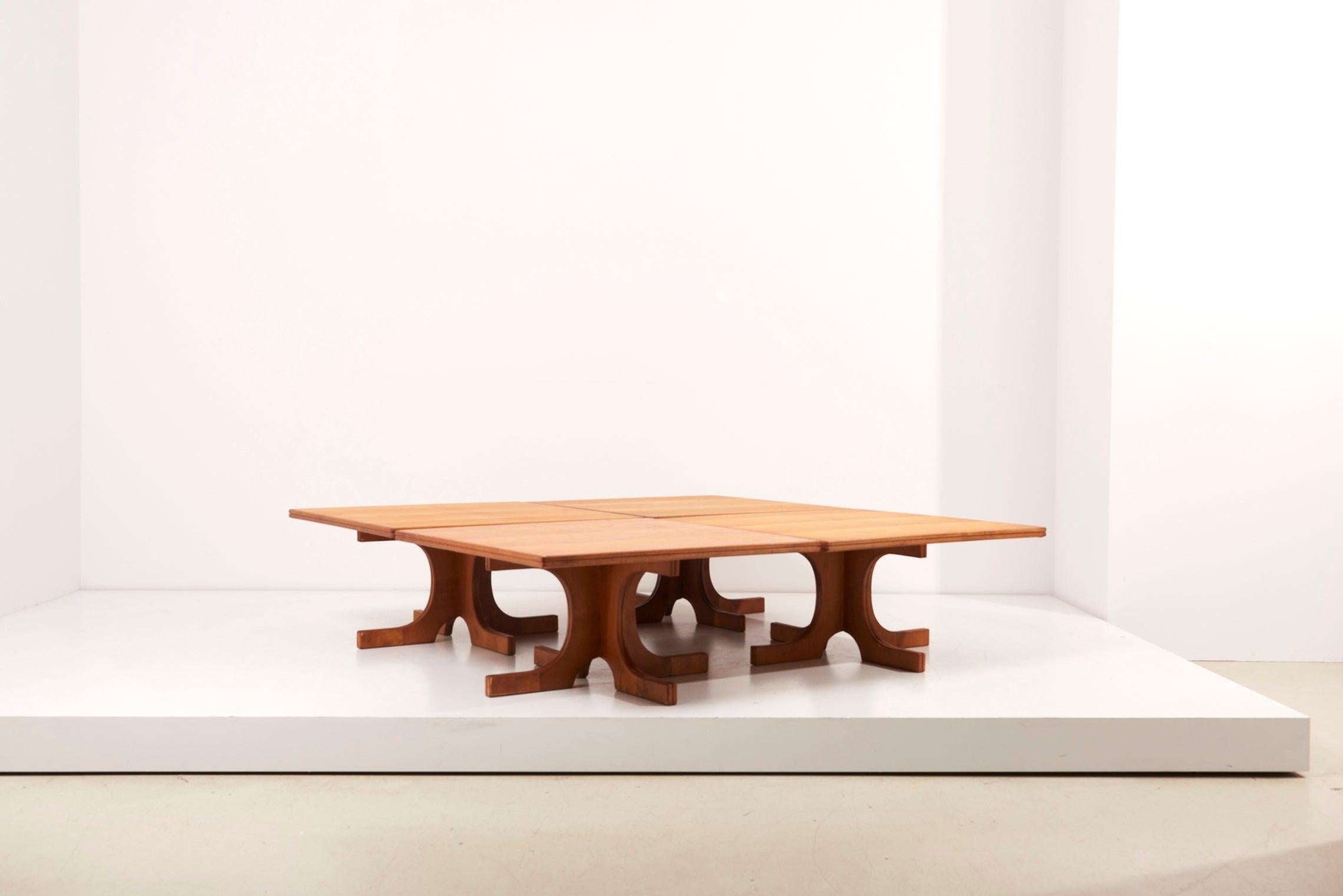 1 de 4 tables basses italiennes architecturales, années 1960 en vente 6