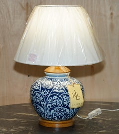 1 OF 4 BRAND NEW IN THE BOX RALPH LAUREN PORCELAIN VASE COBALT BLUE TABLE LAMPs