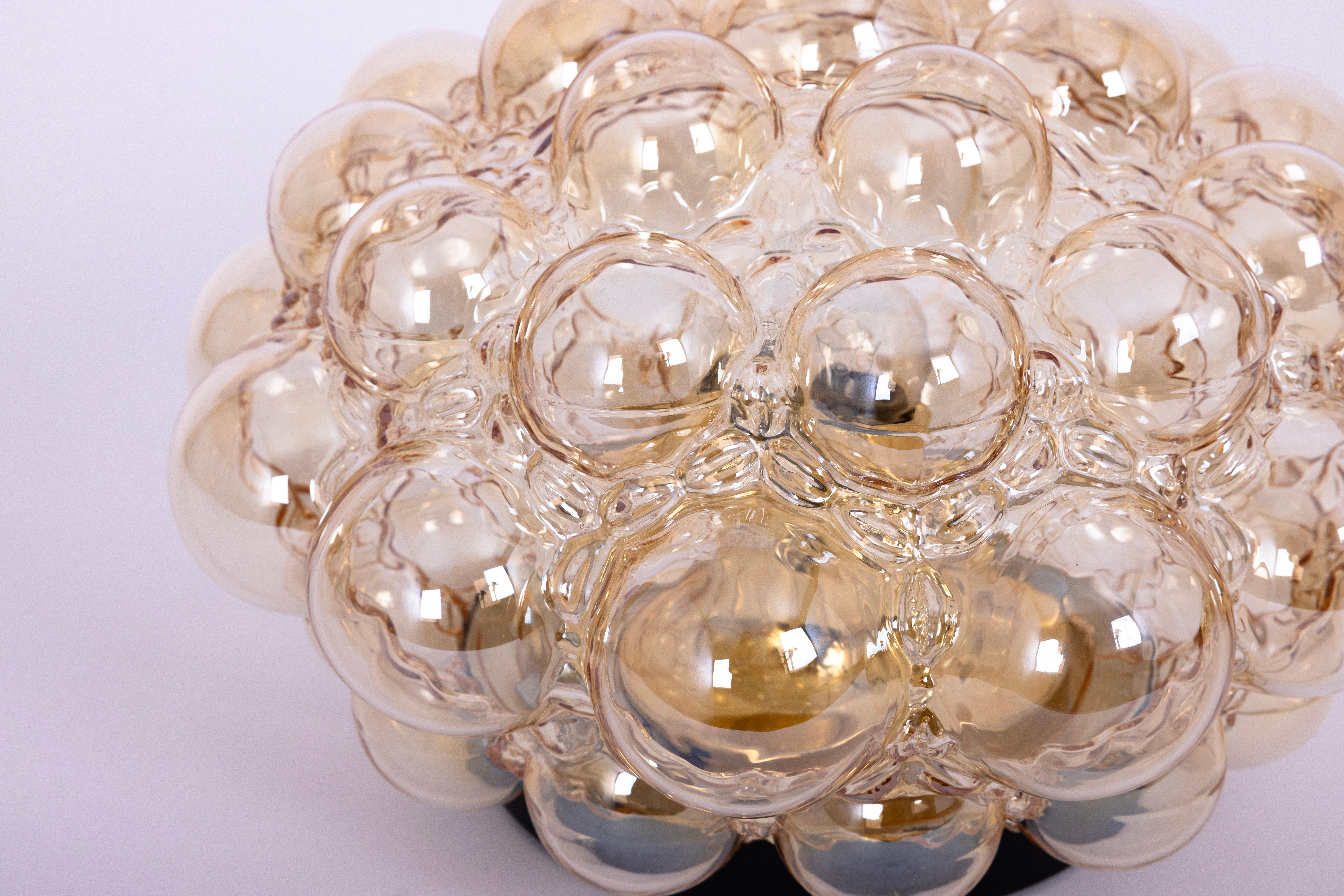 1 of 4 Bubble Glass Flushmounts by Helena Tynell, Limburg, Germany, 1970s For Sale 5