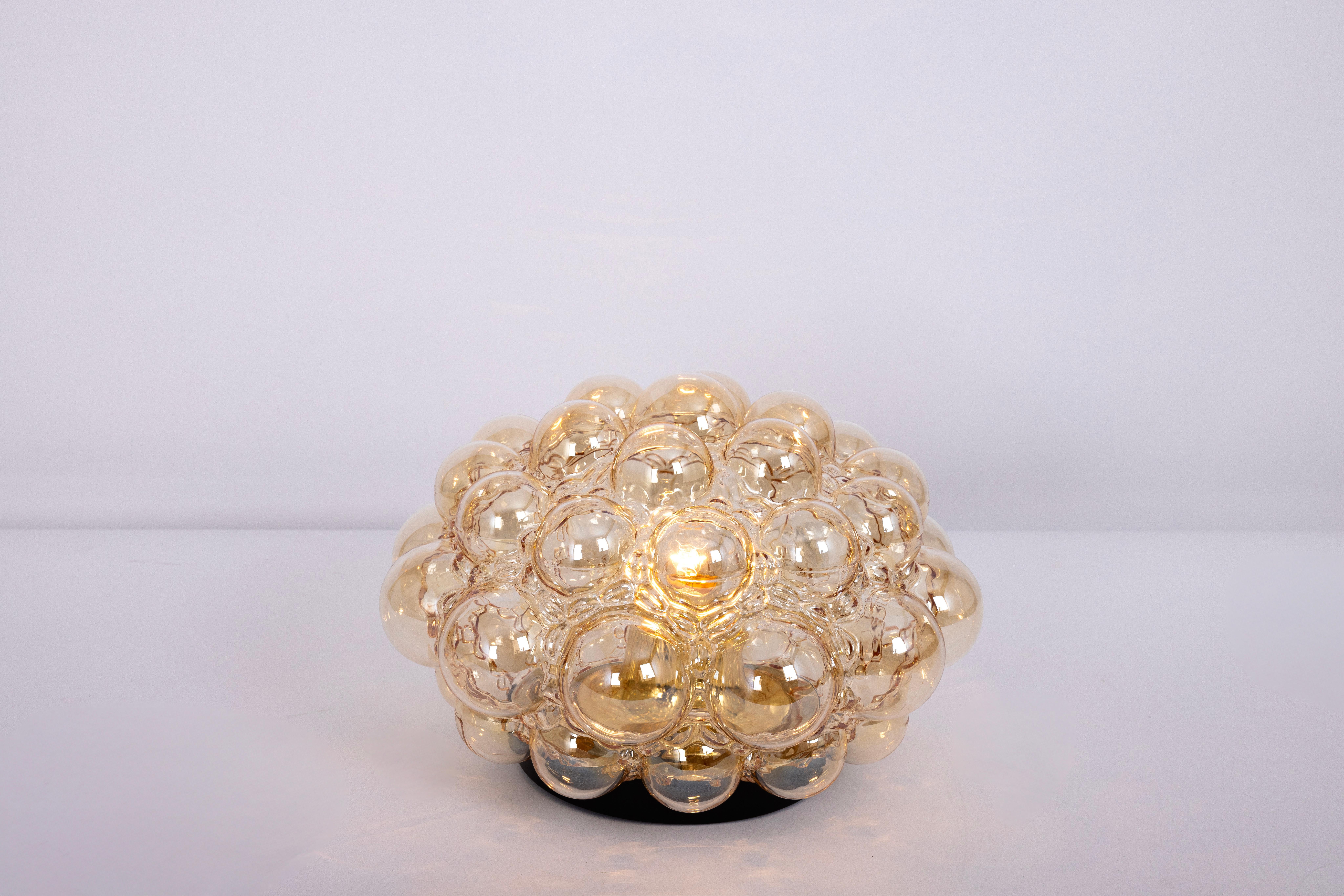 1 of 4 Bubble Glass Flushmounts by Helena Tynell, Limburg, Germany, 1970s For Sale 1