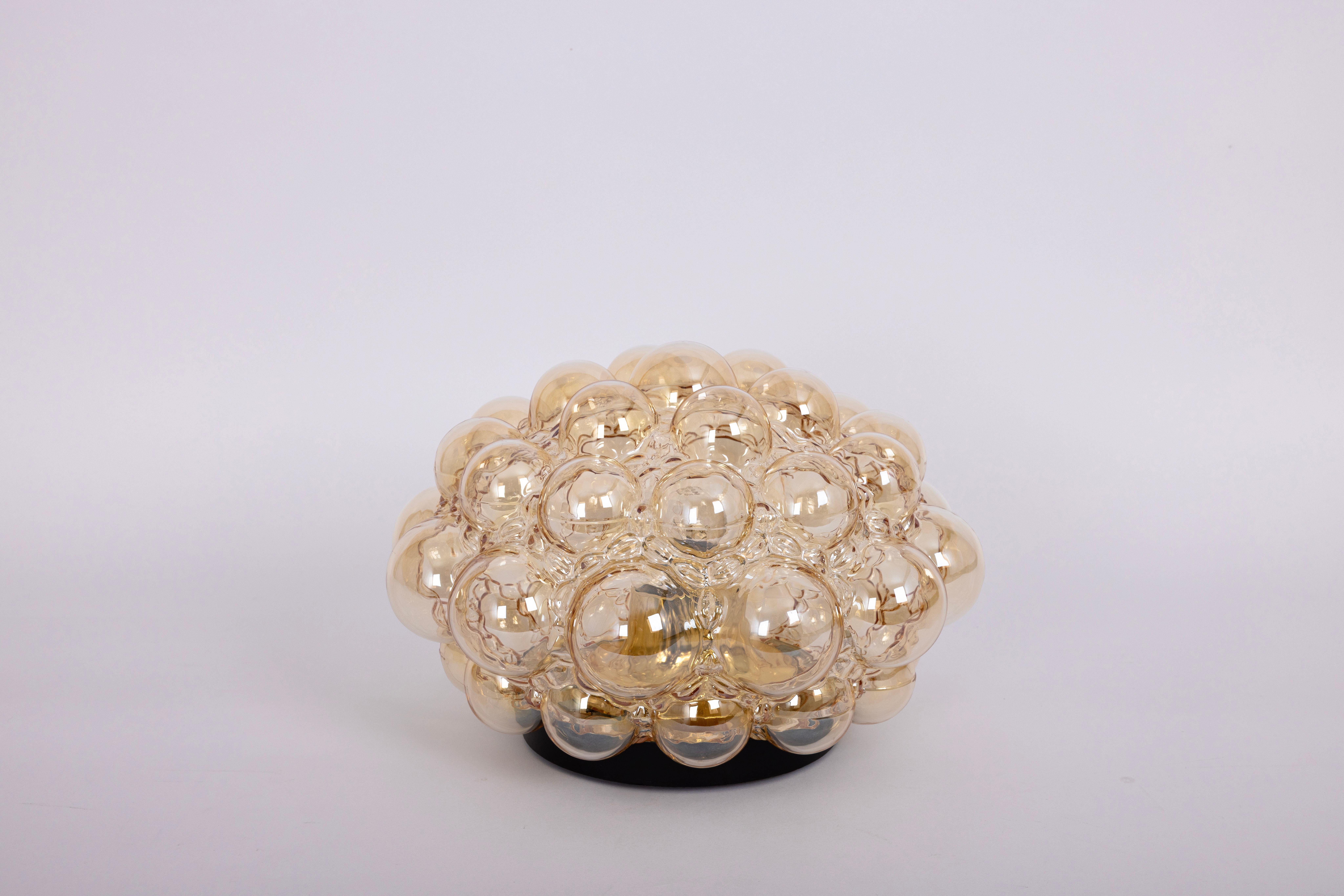 1 of 4 Bubble Glass Flushmounts by Helena Tynell, Limburg, Germany, 1970s For Sale 3