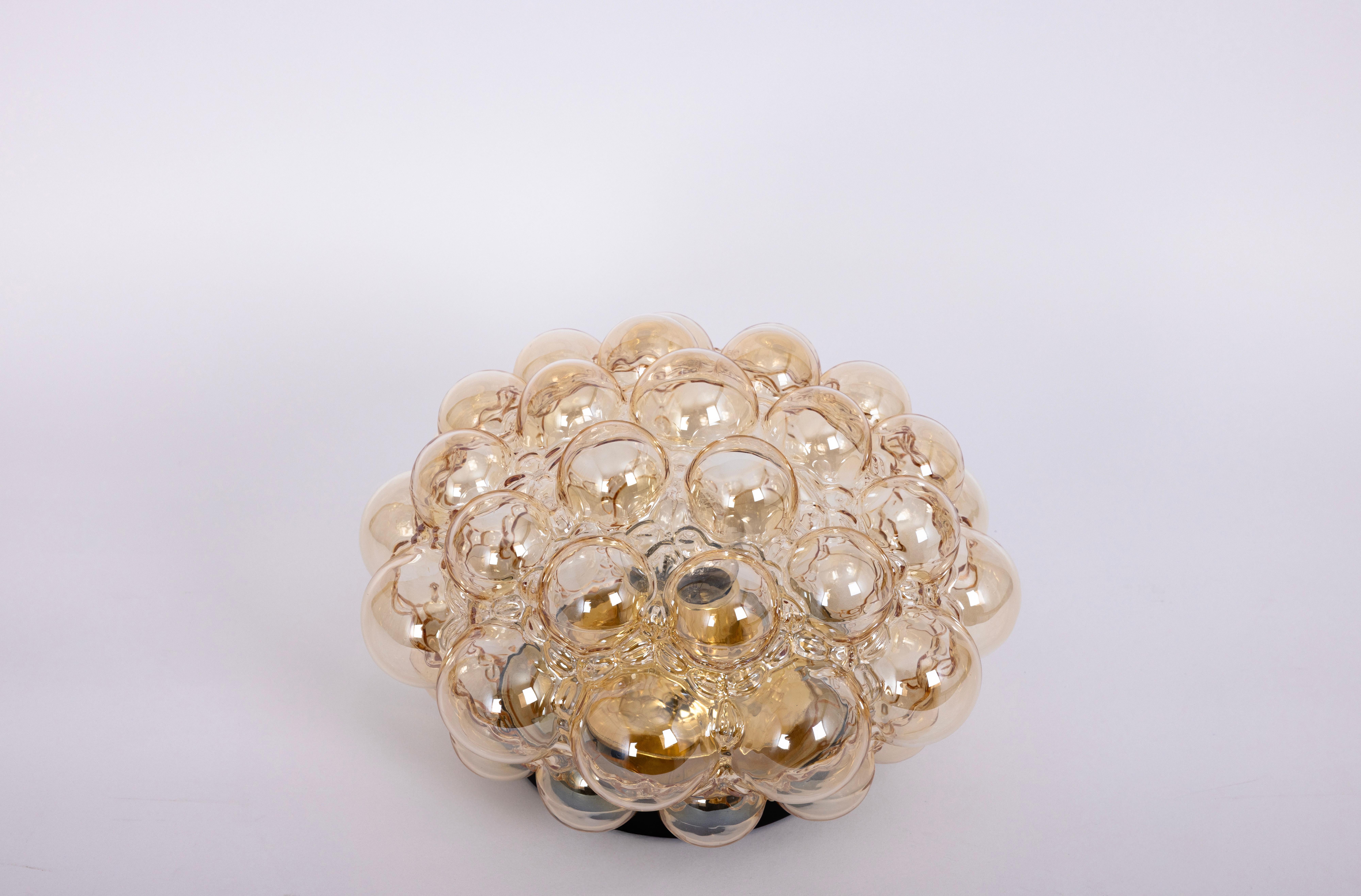 1 of 4 Bubble Glass Flushmounts by Helena Tynell, Limburg, Germany, 1970s For Sale 4