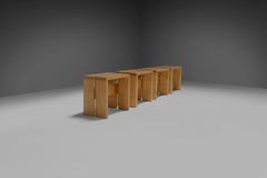 1 di 4 sgabelli Charlotte Perriand per Les Arcs, Francia, anni '60